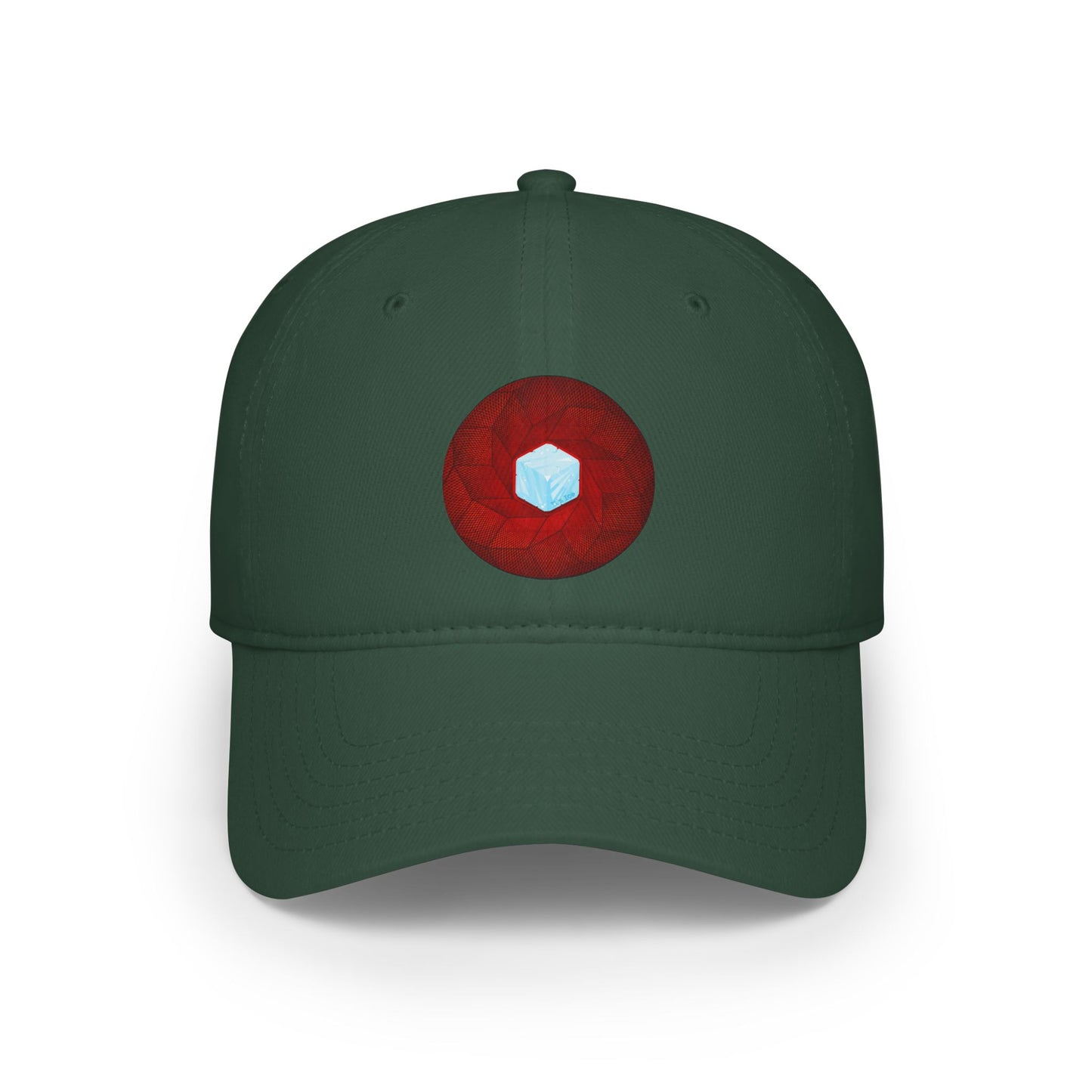 Lumpy Donut Baseball Cap - "It's Ice... Cube's Donut Cap" - variant 1 - red cube donut w/