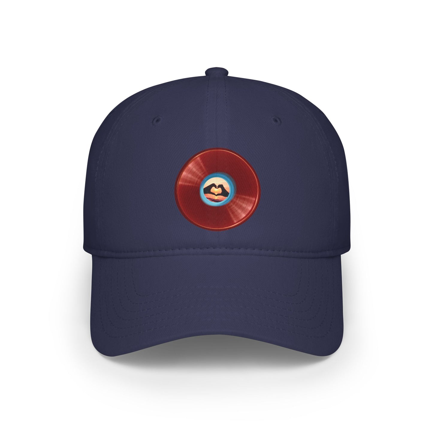Lumpy Donut Baseball Cap - "Waste of a Perfectly Good Baseball Cap" - variant 1 - vivid red donut w/