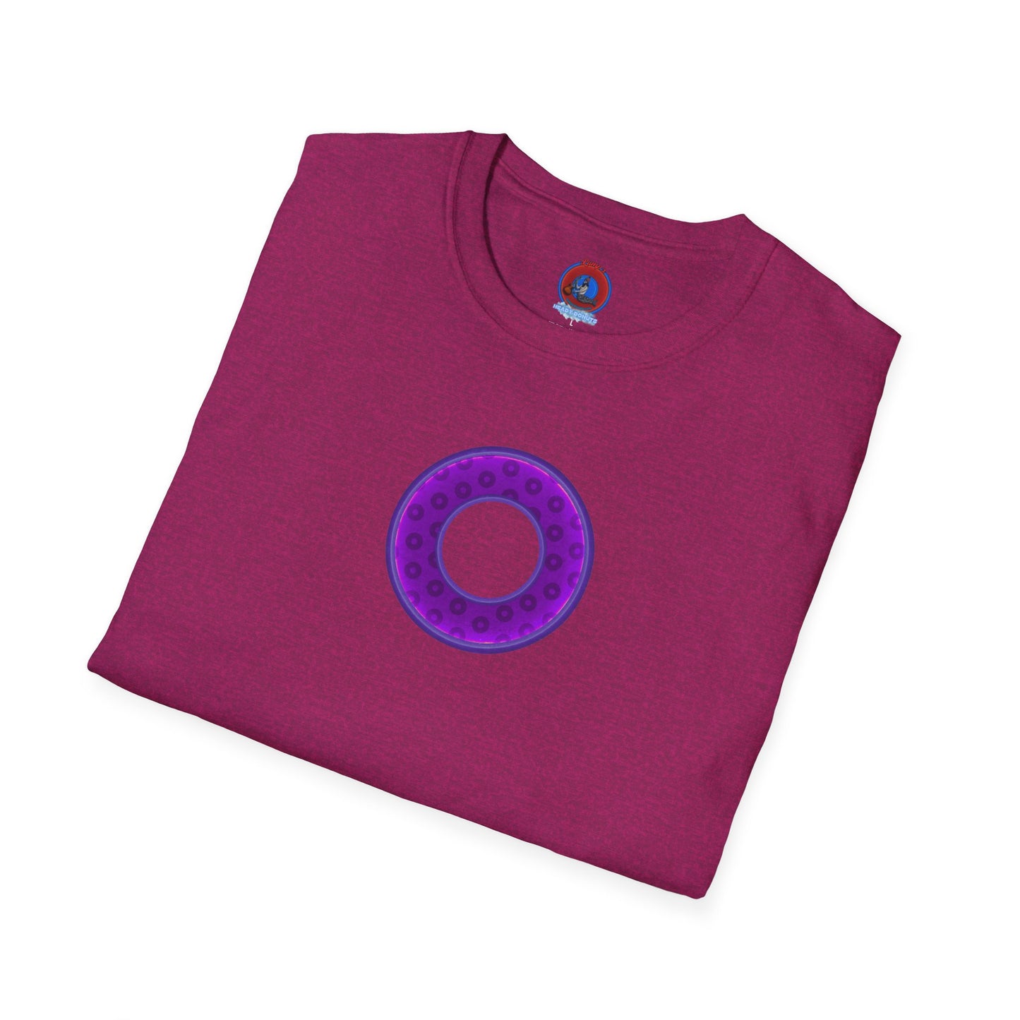 Plain Donuts/Unisex Soft-Style - "Plain Wide Mouthed Paradoxical Donuts" - purple/dark purple donuts