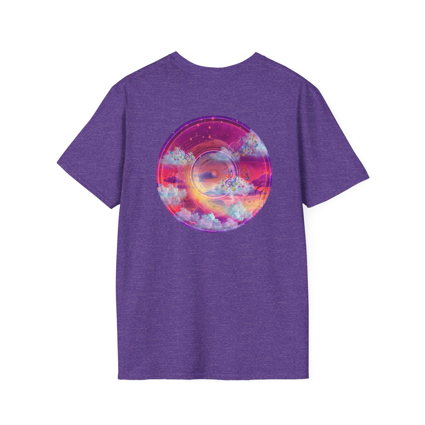Classic Donut Tee - Unisex Soft-Style - "Conjurers of Donuts" - series 1.0  - magenta/purple donut