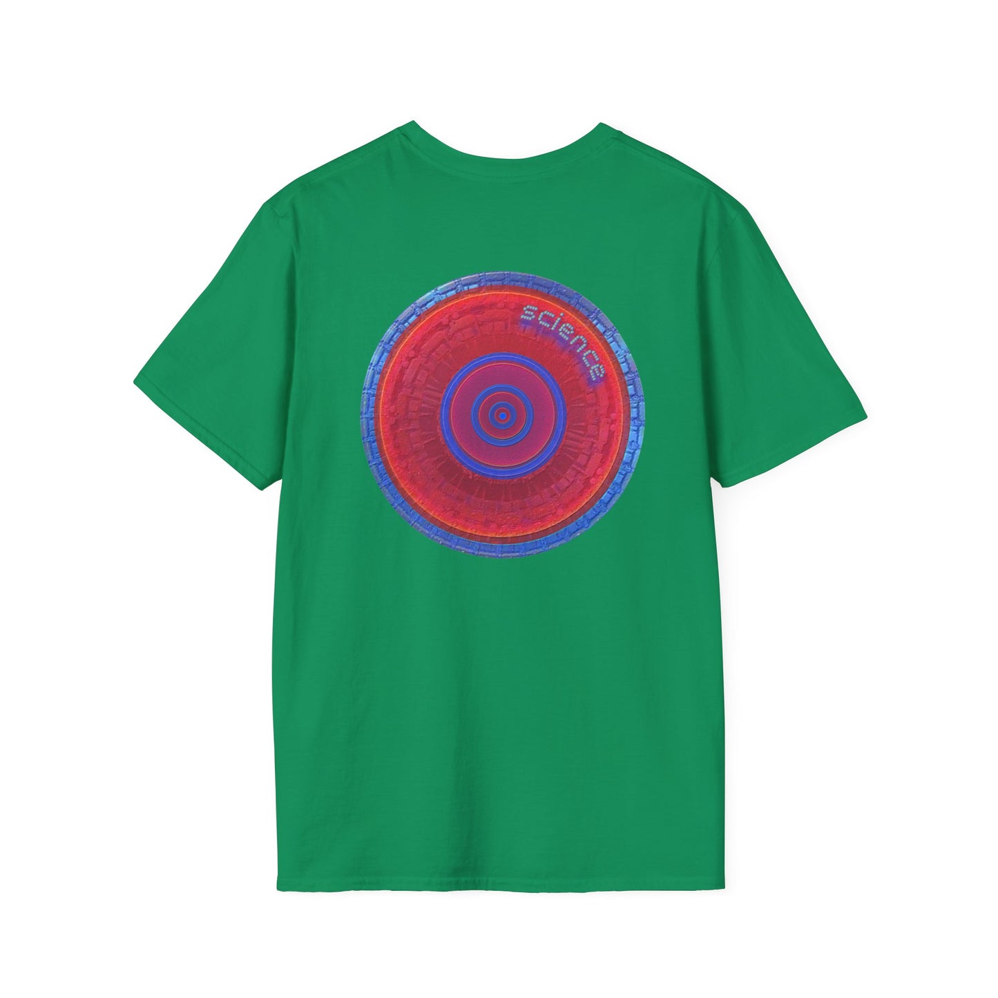 Classic Donut Tee - Unisex Soft-Style - "Tube Donuts" - series 1.0 - red donut/lighter blue bordering