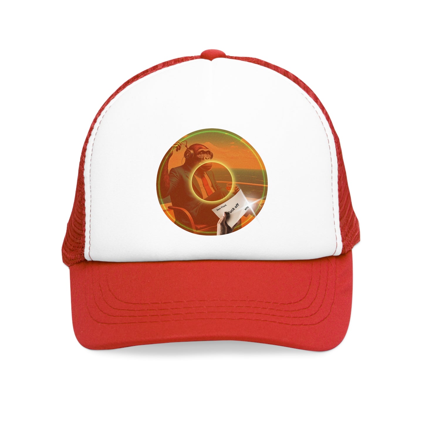 Lumpy Trucker Hat - "A Donut for Floyd" - picture donut
