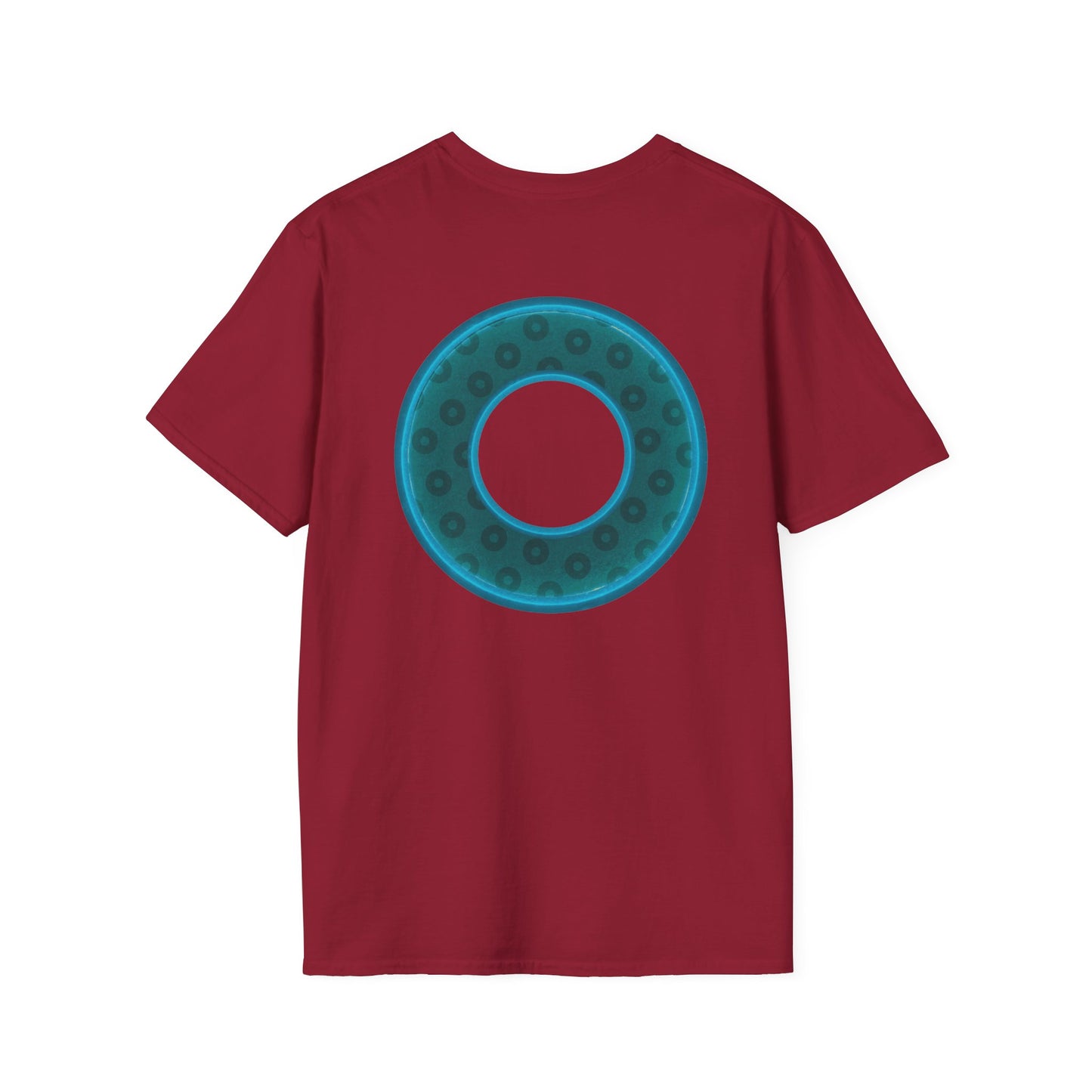 Plain Donuts/Unisex Soft-Style - "Plain Wide Mouthed Paradoxical Donuts" - dark teal/dark teal donuts