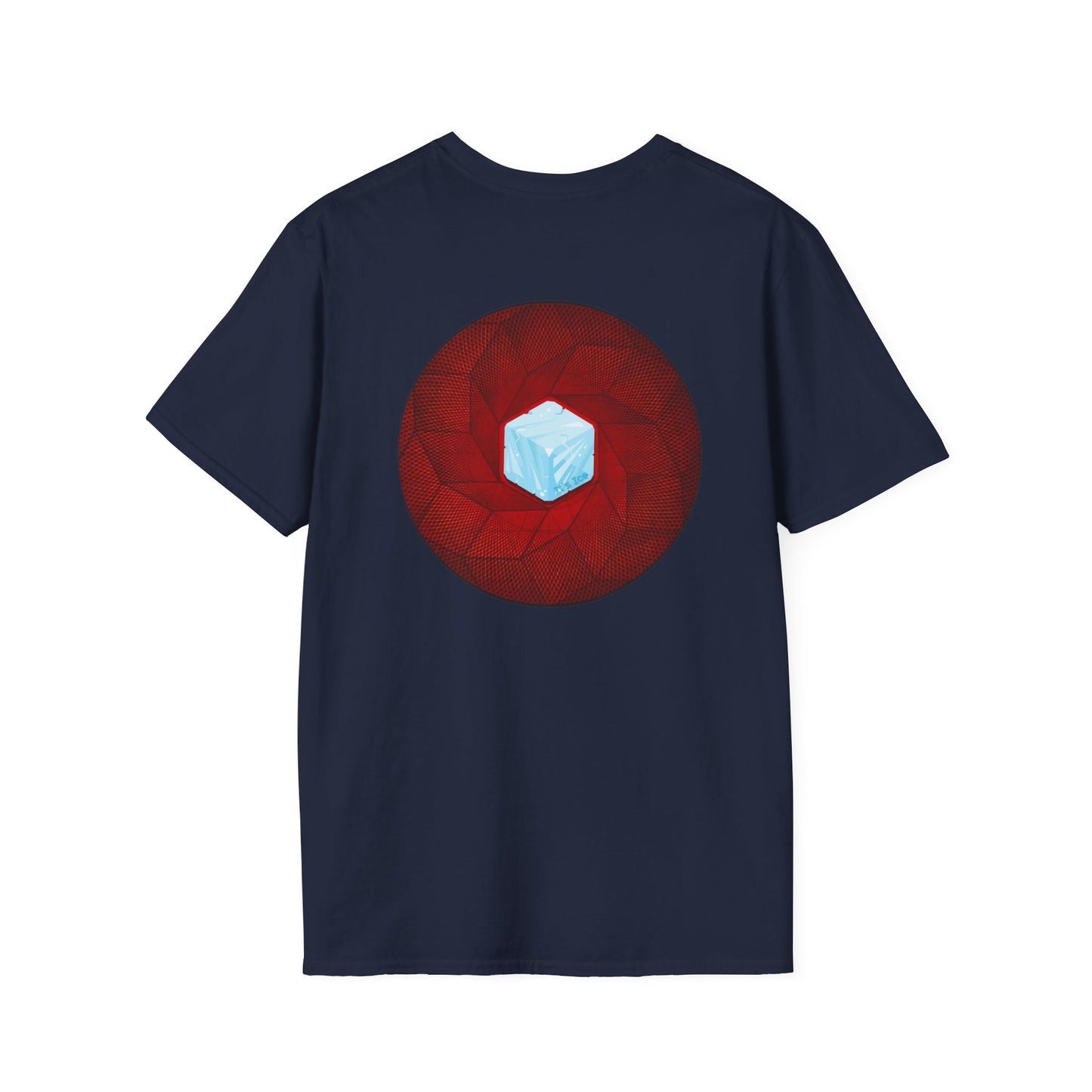 Classic Donut Tee - Unisex Soft-Style - "It's Ice... Cube's Donut" - variant 1 - red cubed donut