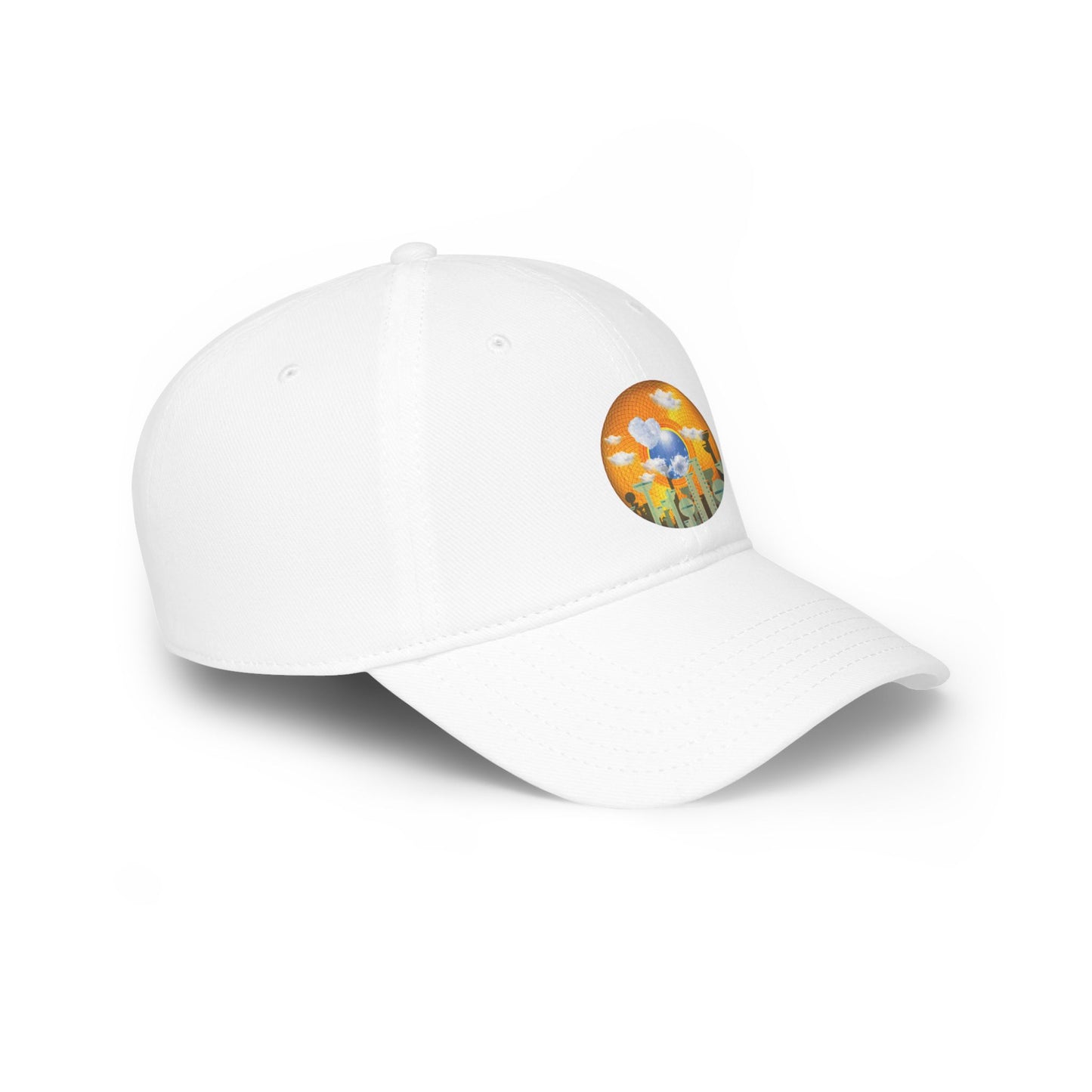 Lumpy Donut Baseball Cap - "The Golden Age of Donut Caps" - golden symmetrical donut w/