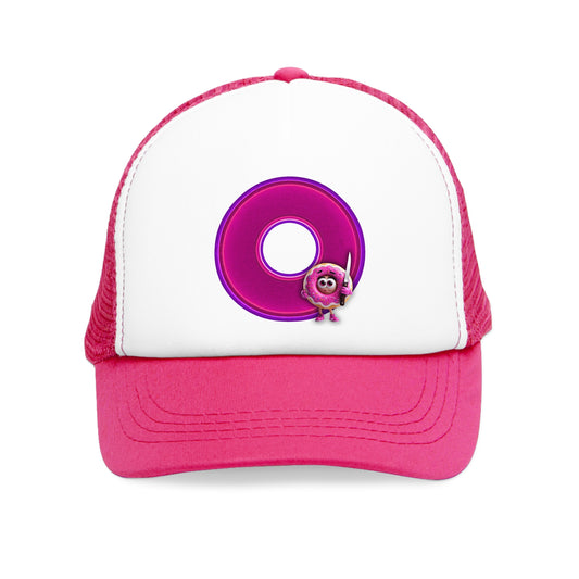 Lumpy Trucker Hat - "My Phriend the Donut" - variant 3 - magenta/purple