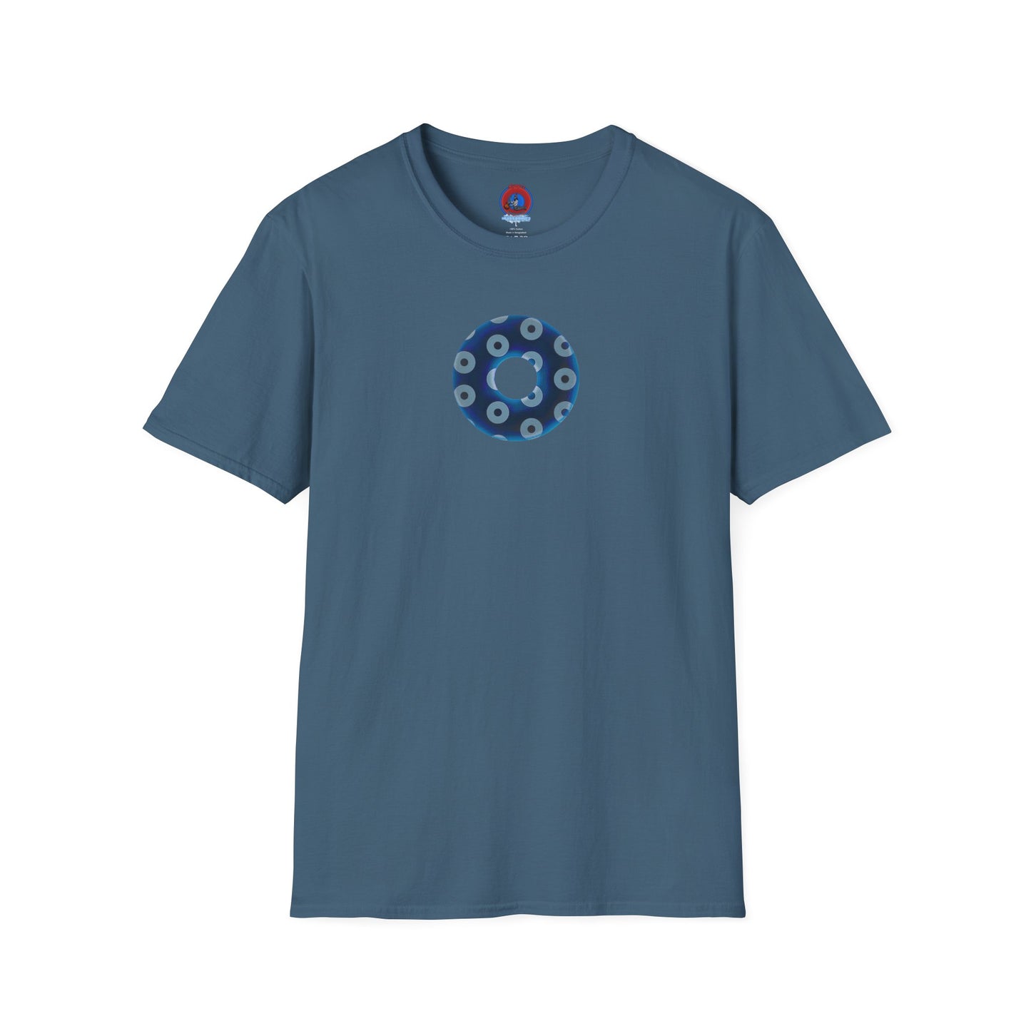 Plain Donuts/Unisex Soft-Style - "Plain Blimpy Paradoxical Donuts" - dark blue/gray donuts