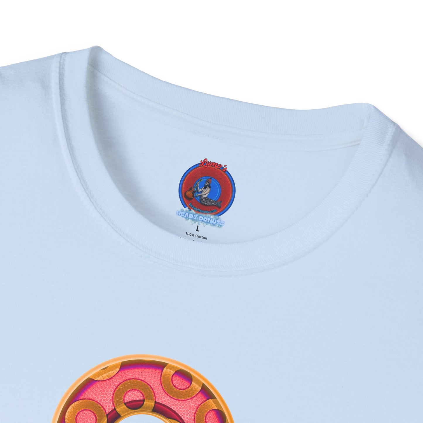 Plain Donuts/Unisex Soft-Style - "Plain Rustic Paradoxical Donuts" - rose/gold donuts