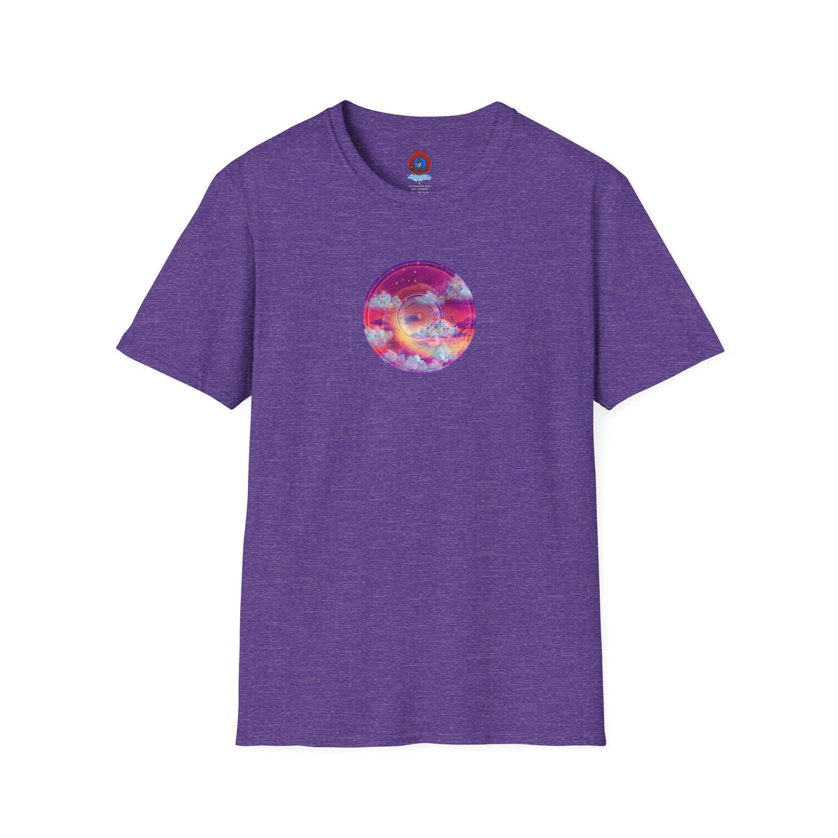 Classic Donut Tee - Unisex Soft-Style - "Pillow Donuts of Cotton" - vivid magenta pic donut