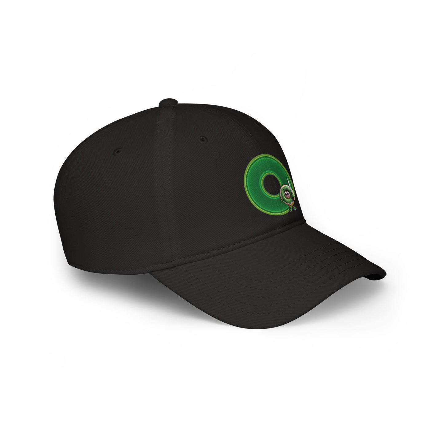 Lumpy Donut Baseball Cap - "My Phriend The Donut's Cap" - variant 4 - green vivid donut w/