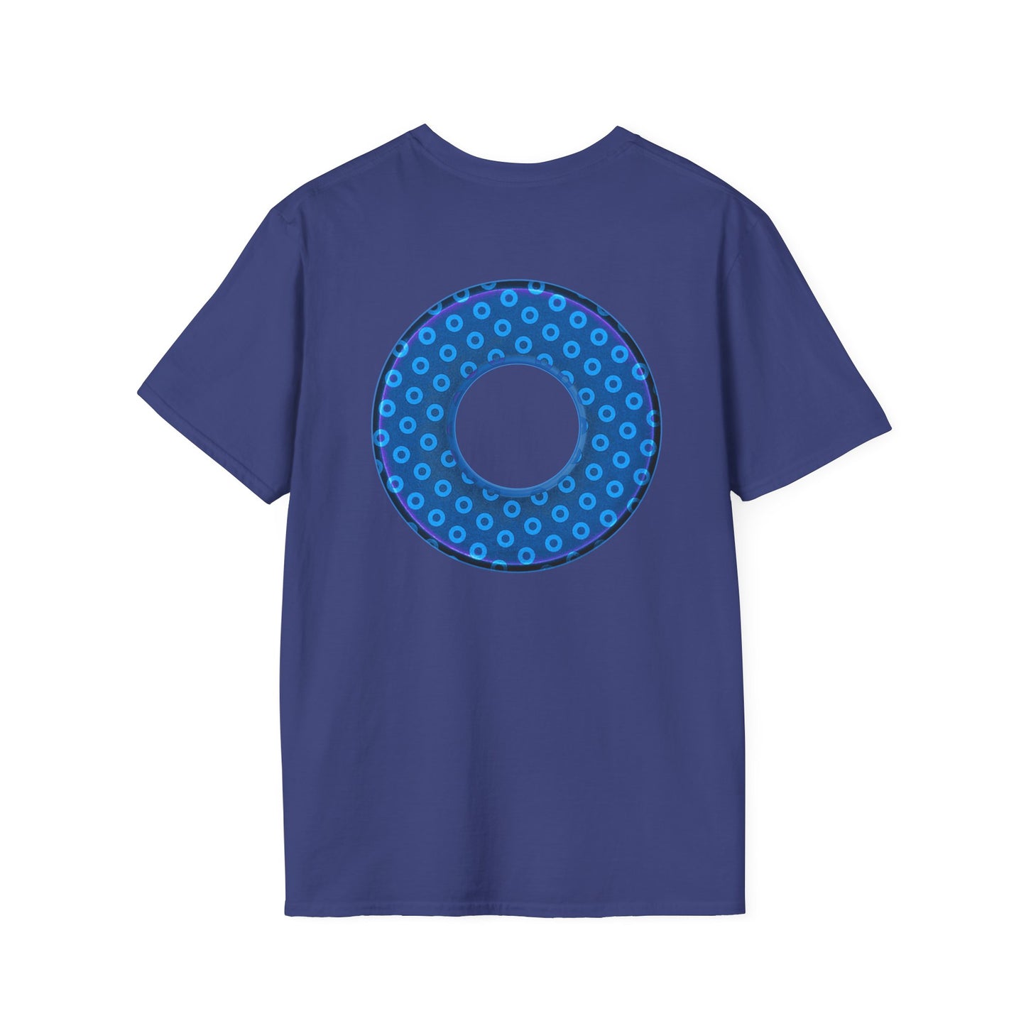 Plain Donuts/Unisex Soft-Style - "Plain Electric Paradoxical Donuts" - sky blue/dark blue donuts