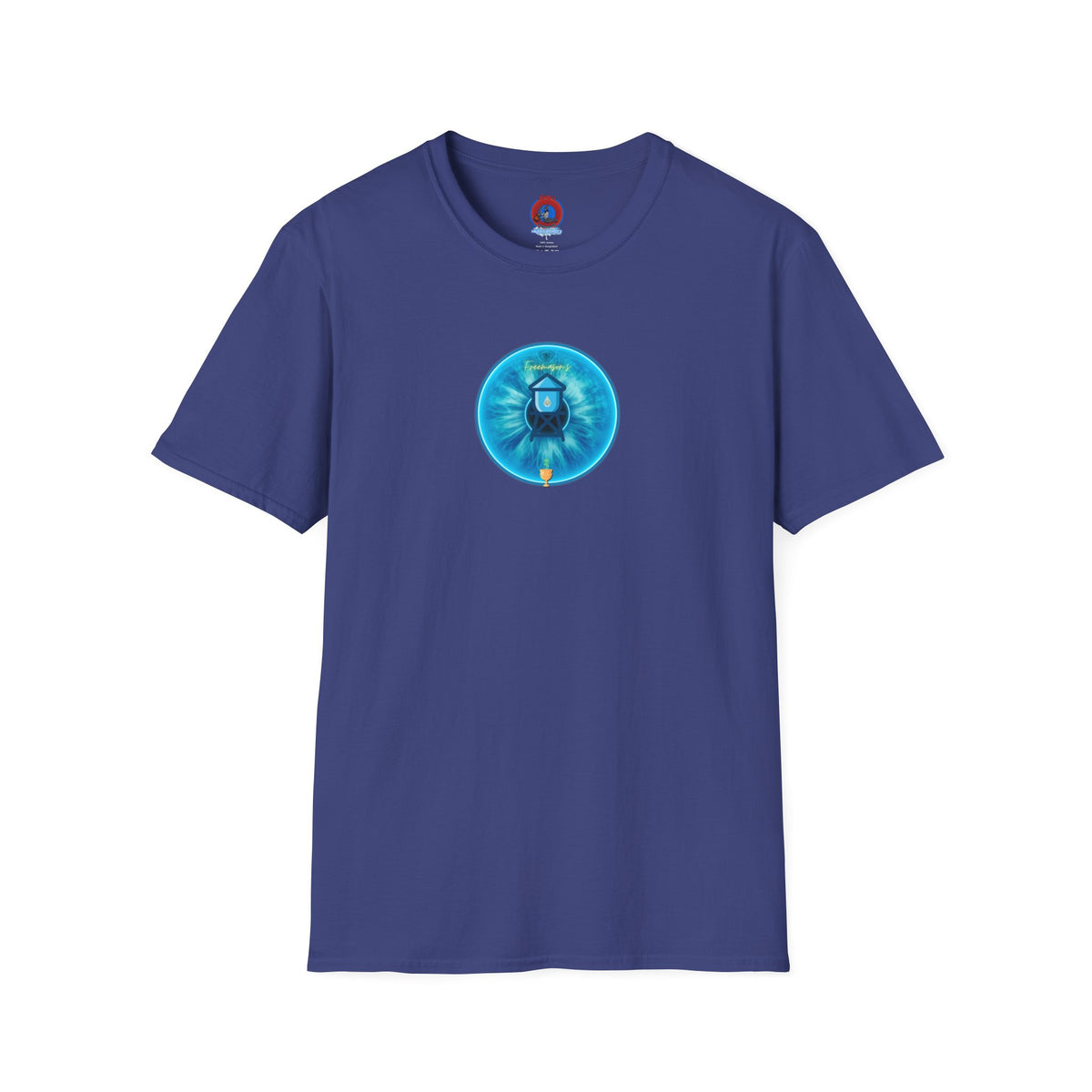 Classic Donut Tee - Unisex Soft-Style - "The Peering Donut of Opacity" - light blue idonut - variant 2