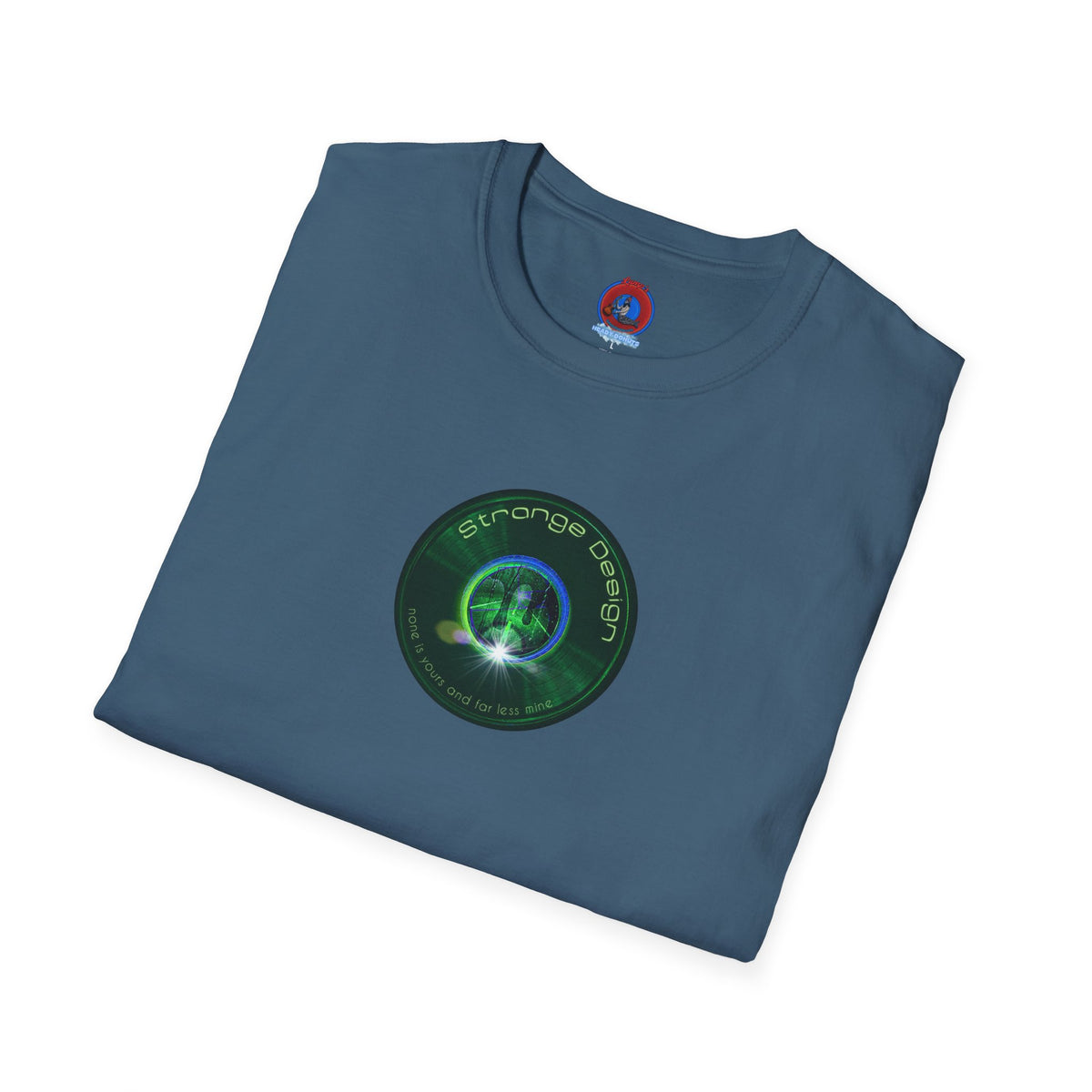 Classic Donut Tee - Unisex Soft-Style - "The Strangely Designed Donut Tee" - series 1.0 - green donut