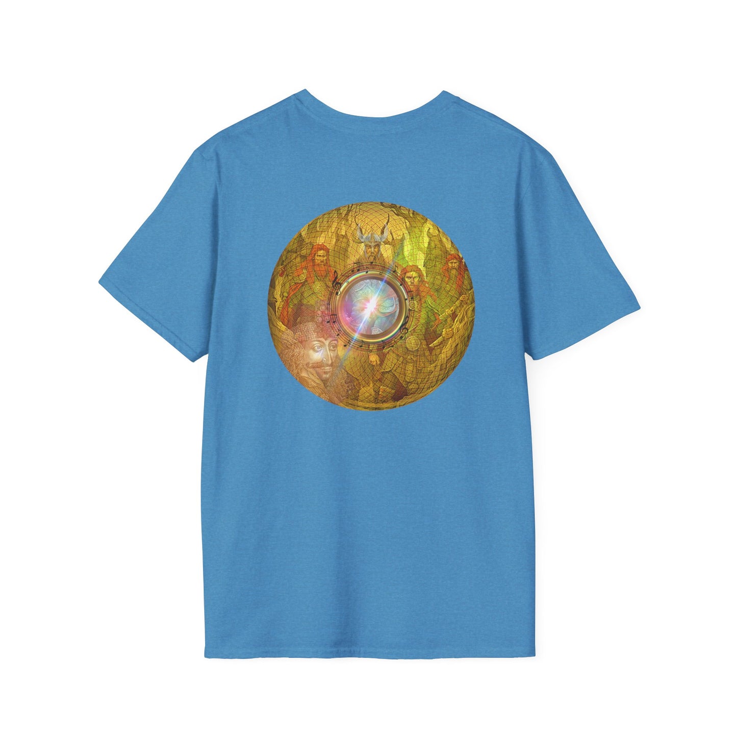 Classic Donut Tee - Unisex Soft-Style - "Vlad's Royal Donut Stash" - golden symmetrical donut