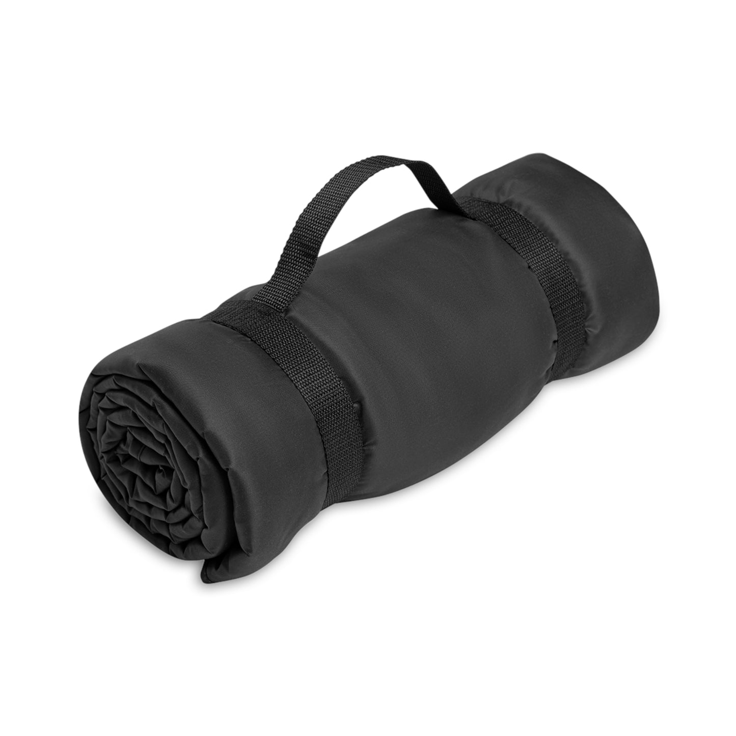 The Lumpy Party Blanket - giant water-resistant outdoor blanket [61" x 51"] - vivid red donuts w/dark magenta background