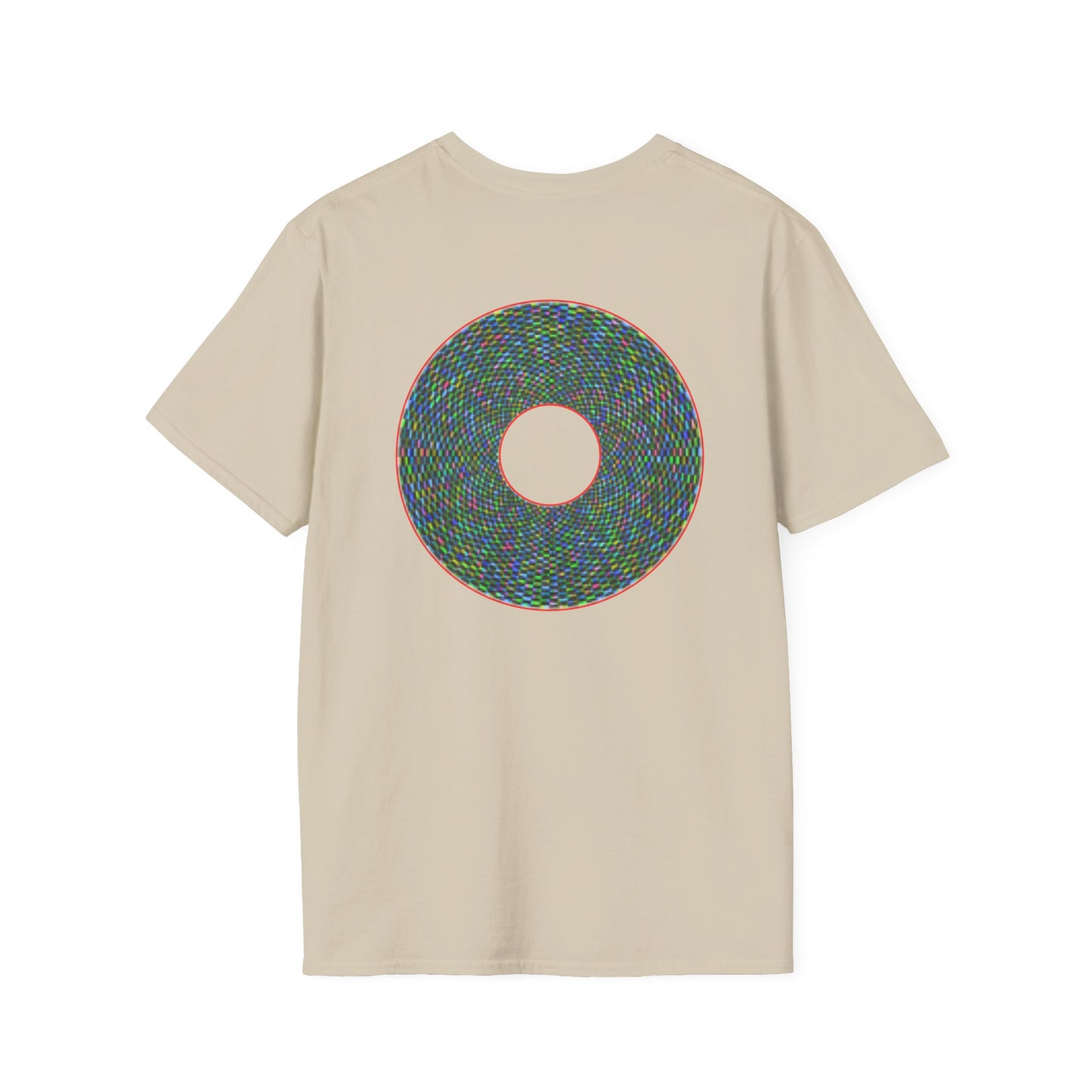 Donut Classic Donut Tee - Unisex Soft-Style - "The Pixilated Donut" - series 1.0 - multi-color donut