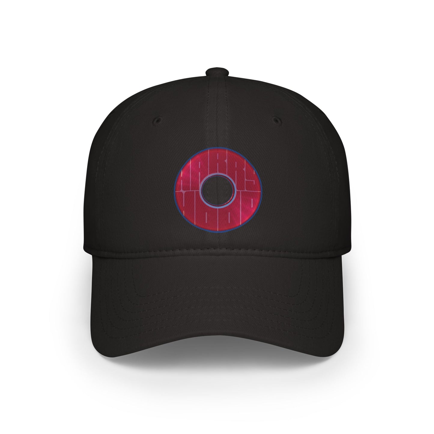 Donut Baseball Cap - "Harry Unofficial Donut Cap" - variant 1 - magenta/purple donut w/words