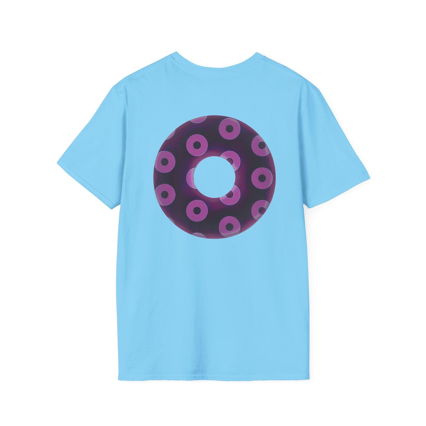 Plain Donuts/Unisex Soft-Style - "Plain Blimpy Paradoxical Donuts" - light purple/red violet donuts