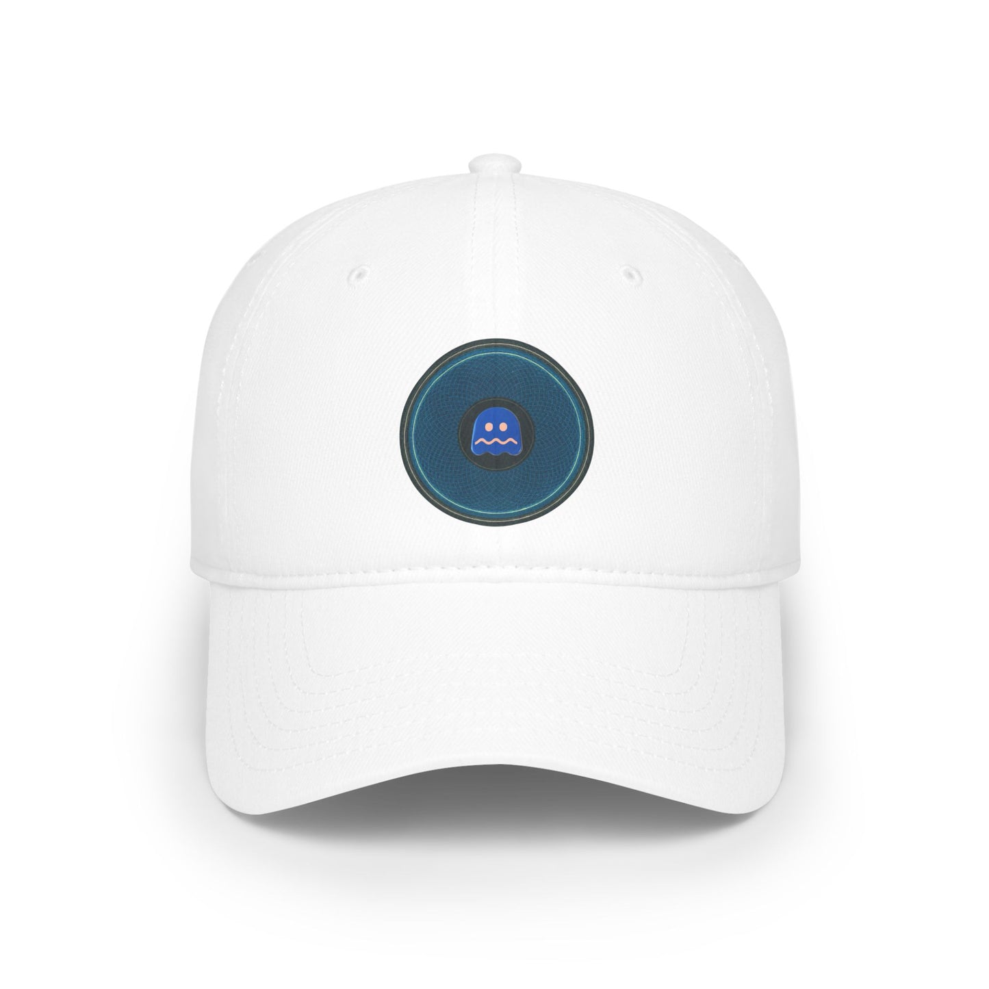 Lumpy Donut Baseball Cap - "Ghosted Donut Cap" - blue/black symmetrical donut w/