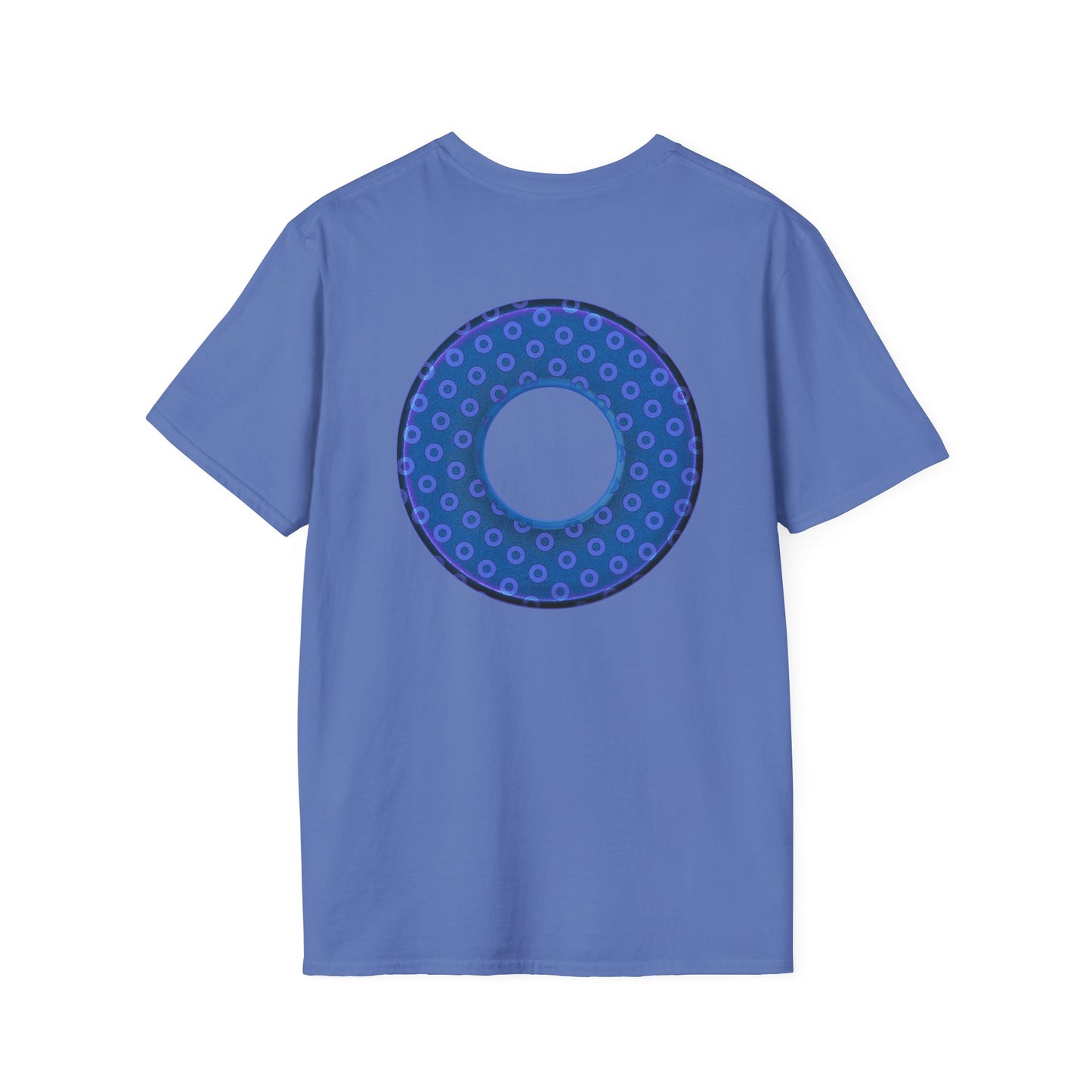 Plain Donuts/Unisex Soft-Style - "Plain Electric Paradoxical Donuts" - light purple/dark blue donuts