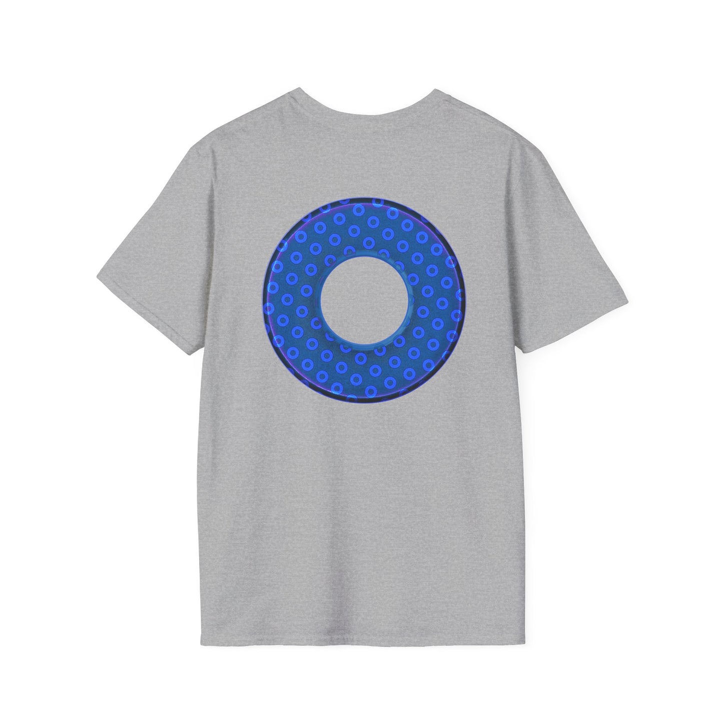 Plain Donuts/Unisex Soft-Style - "Plain Electric Paradoxical Donuts" - royal blue/dark blue donuts