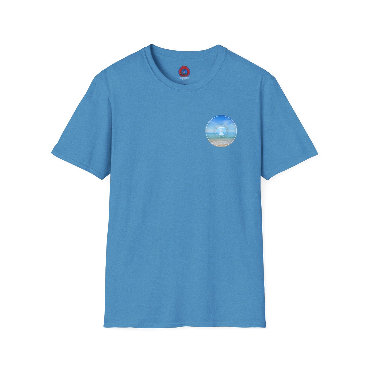 Classic Donut Tee - Unisex Soft-Style - "Still Loading Sand" - vivid blue  pic donut - variant 1
