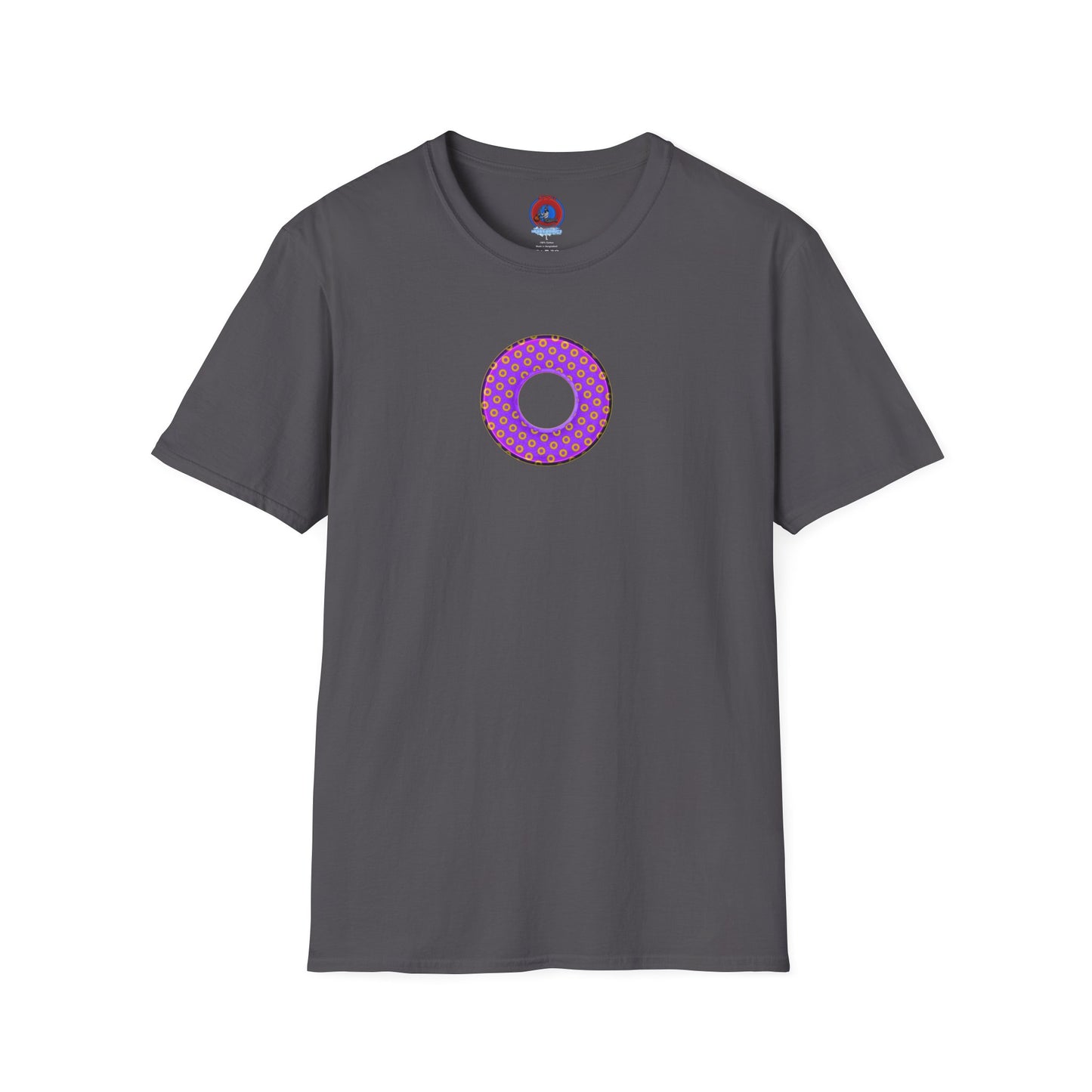Plain Donuts/Unisex Soft-Style - "Plain Electric Paradoxical Donuts" - bright purple/magenta donuts