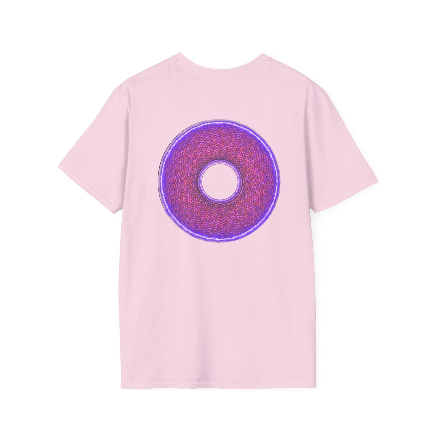Classic Donut Tee - Unisex Soft-Style - "The Frankenstein Donut - It's Alive! " - series 1.0  - purple-ish donut