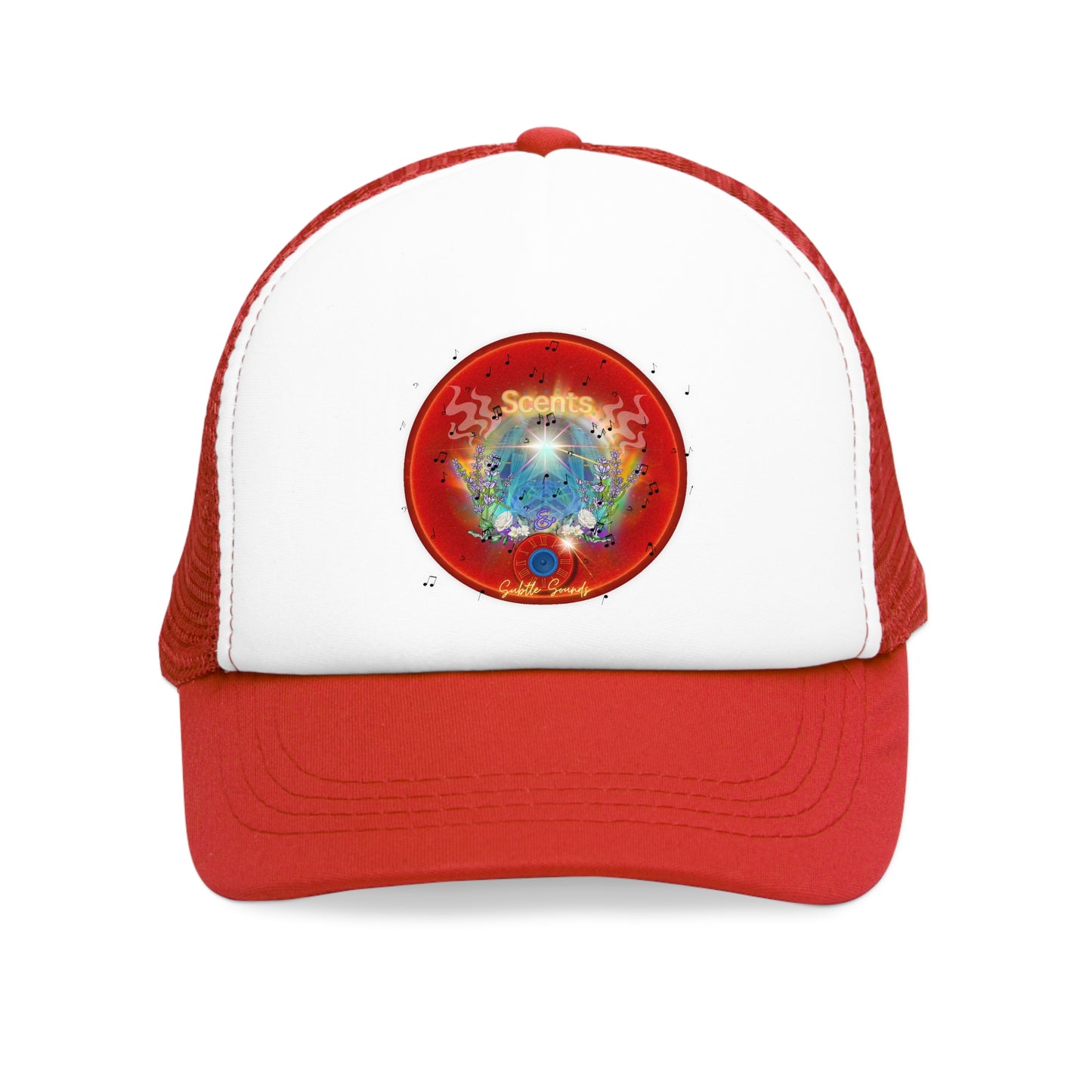 Lumpy Trucker Hat - "A View of a Hat that You Love" - red donut