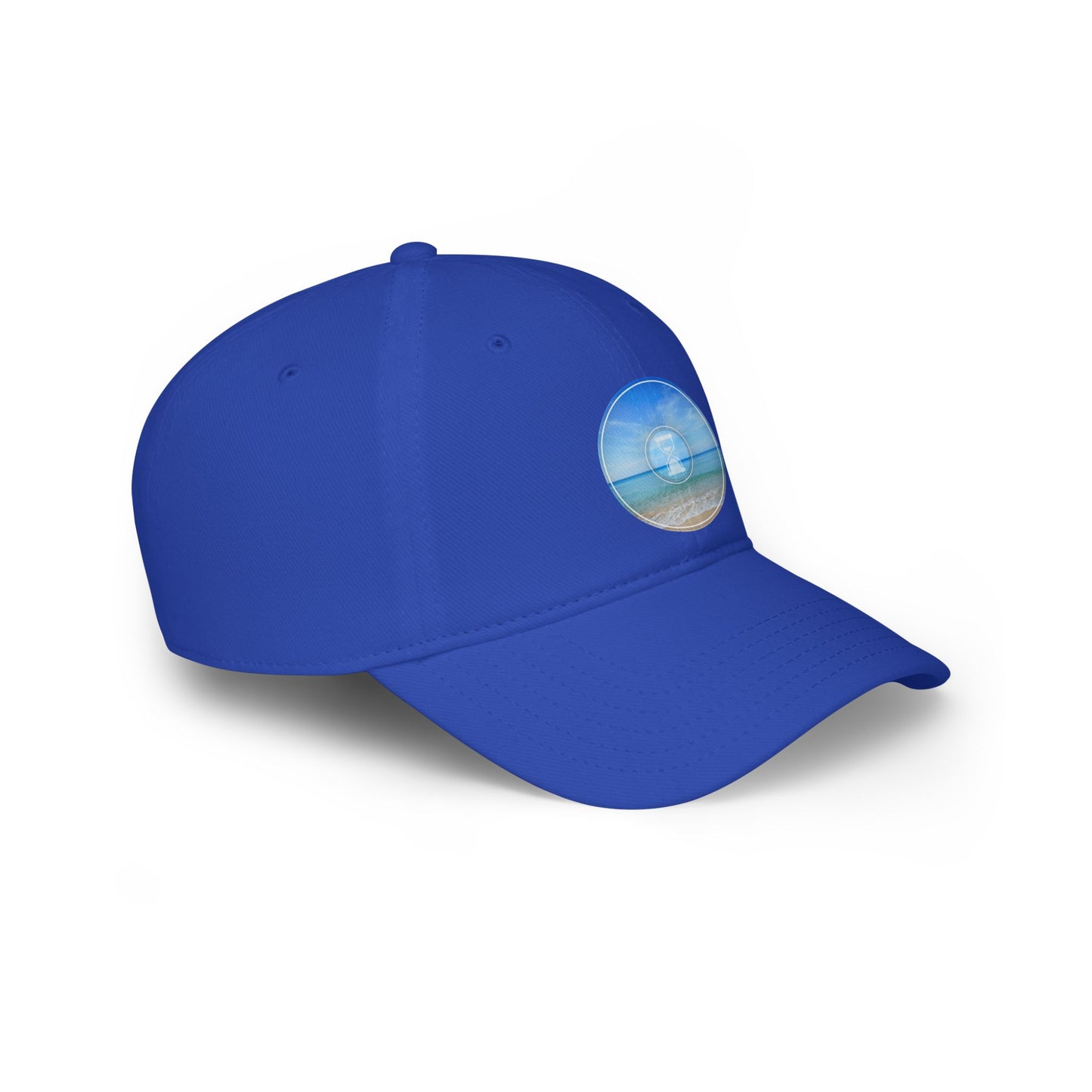 Lumpy Donut Baseball Cap - "Still Loading Sand" - vivid blue/teal pic donut w/ - variant 1