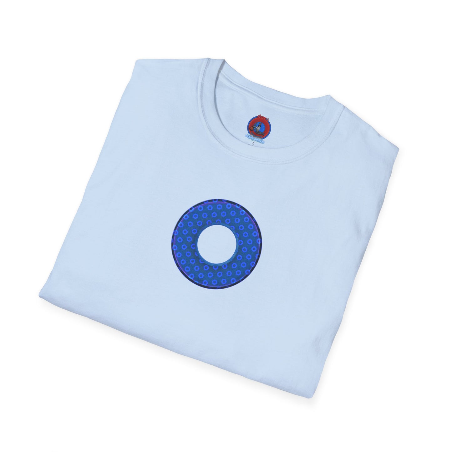 Plain Donuts/Unisex Soft-Style - "Plain Electric Paradoxical Donuts" - royal blue/dark blue donuts