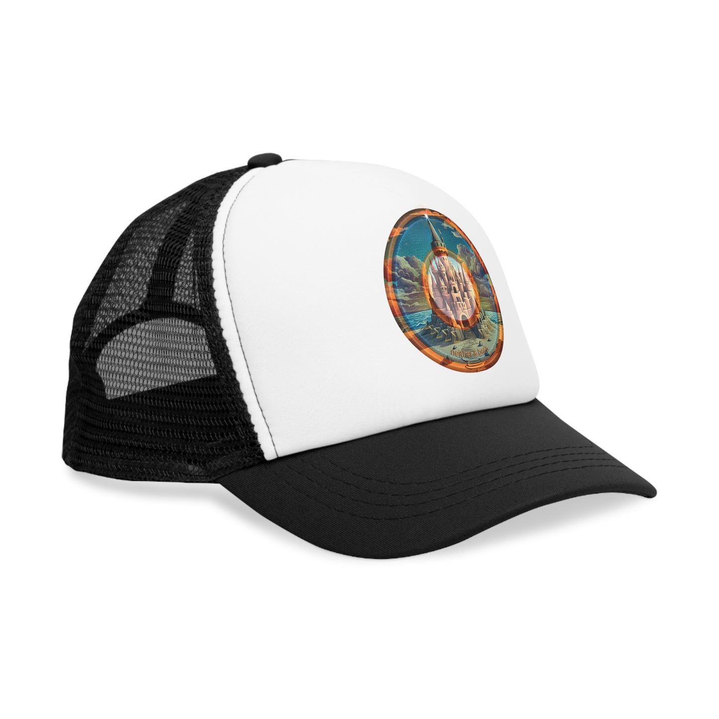 Lumpy Trucker Hat - "Donuts the Tides Never Reached " - variant 1 - picture donut