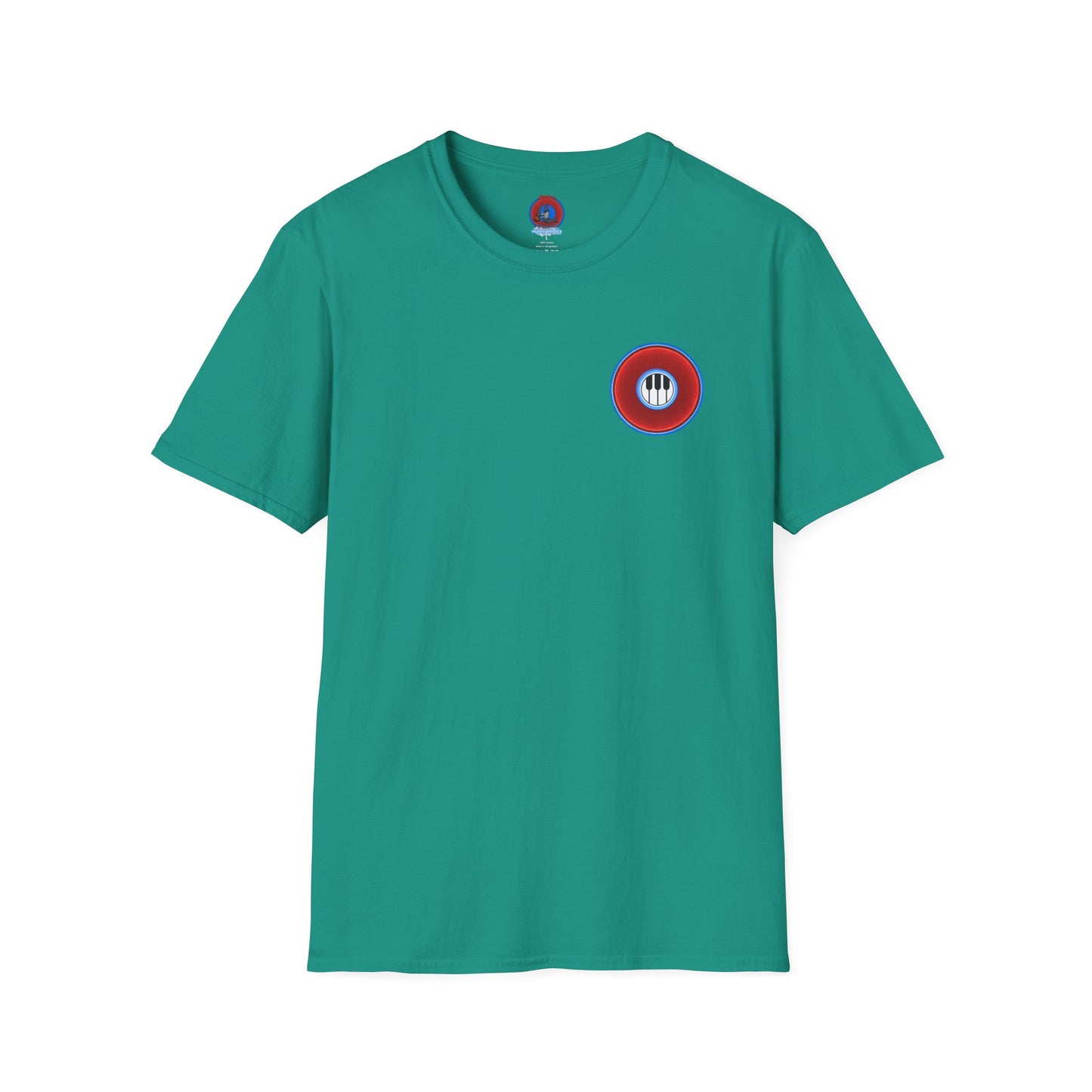 Classic Donut Tee - Unisex Soft-Style - "Rage Side Donut" - vivid red donut - variant 1