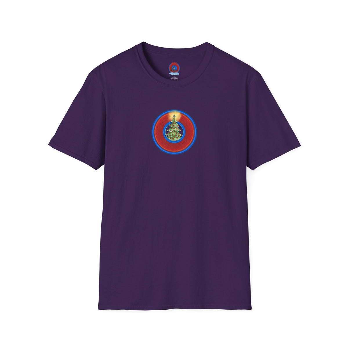 Classic Donut Tee - Unisex Soft-Style - "It's Always Phishmas in Philly" - rustic red/blue donut