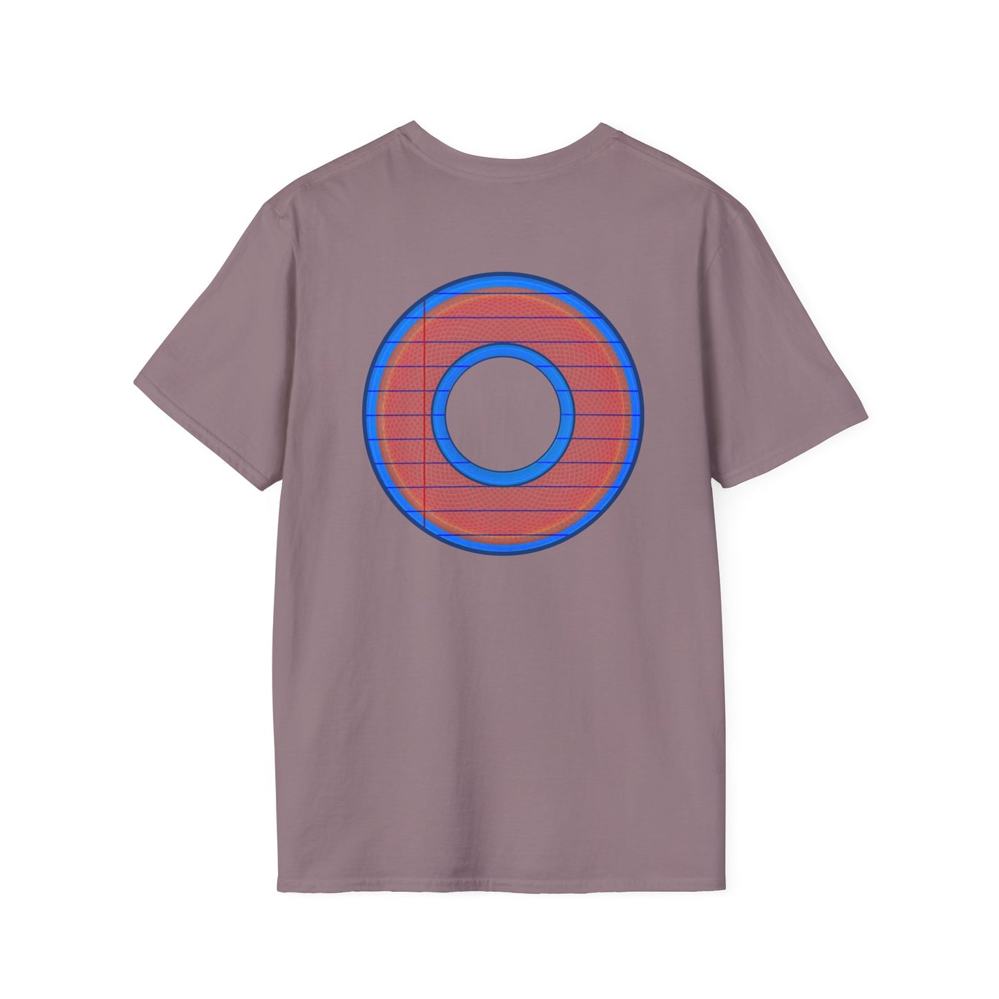 Classic Donut Tee - Unisex Soft-Style - "That's 1 Tasty Donut" - series 1.0  - variant 3 - red donut w/donut hole