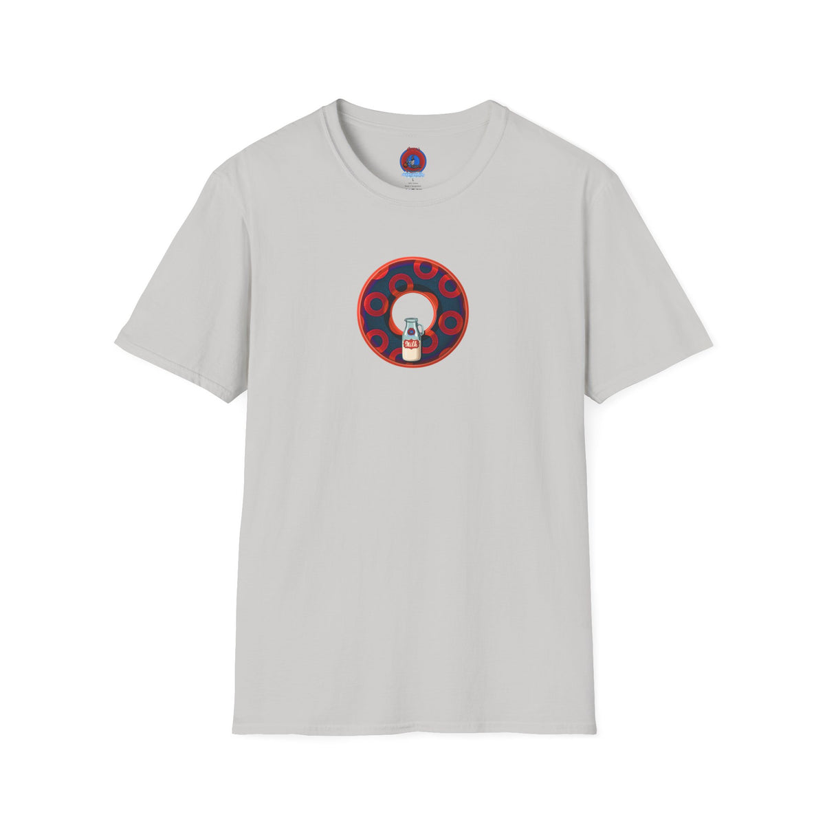 Classic Donut Tee - Unisex Soft-Style - "Wooked Cream - YEMSG Donut " -purple/red rustic paradox donut - variant 3