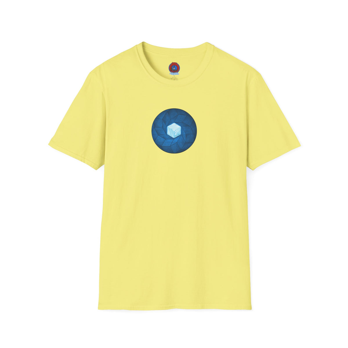 Classic Donut Tee - Unisex Soft-Style - "It's Ice... Cube's Donut" - variant 2 - blue cubed donut