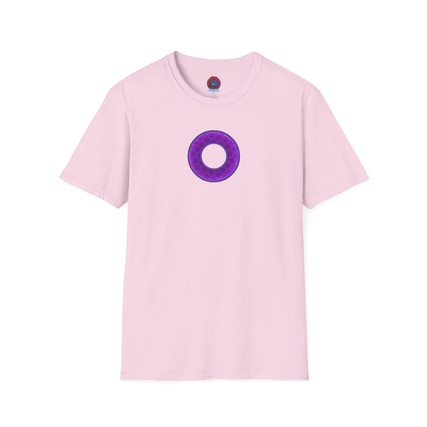 Plain Donuts/Unisex Soft-Style - "Plain Wide Mouthed Paradoxical Donuts" - purple/dark purple donuts