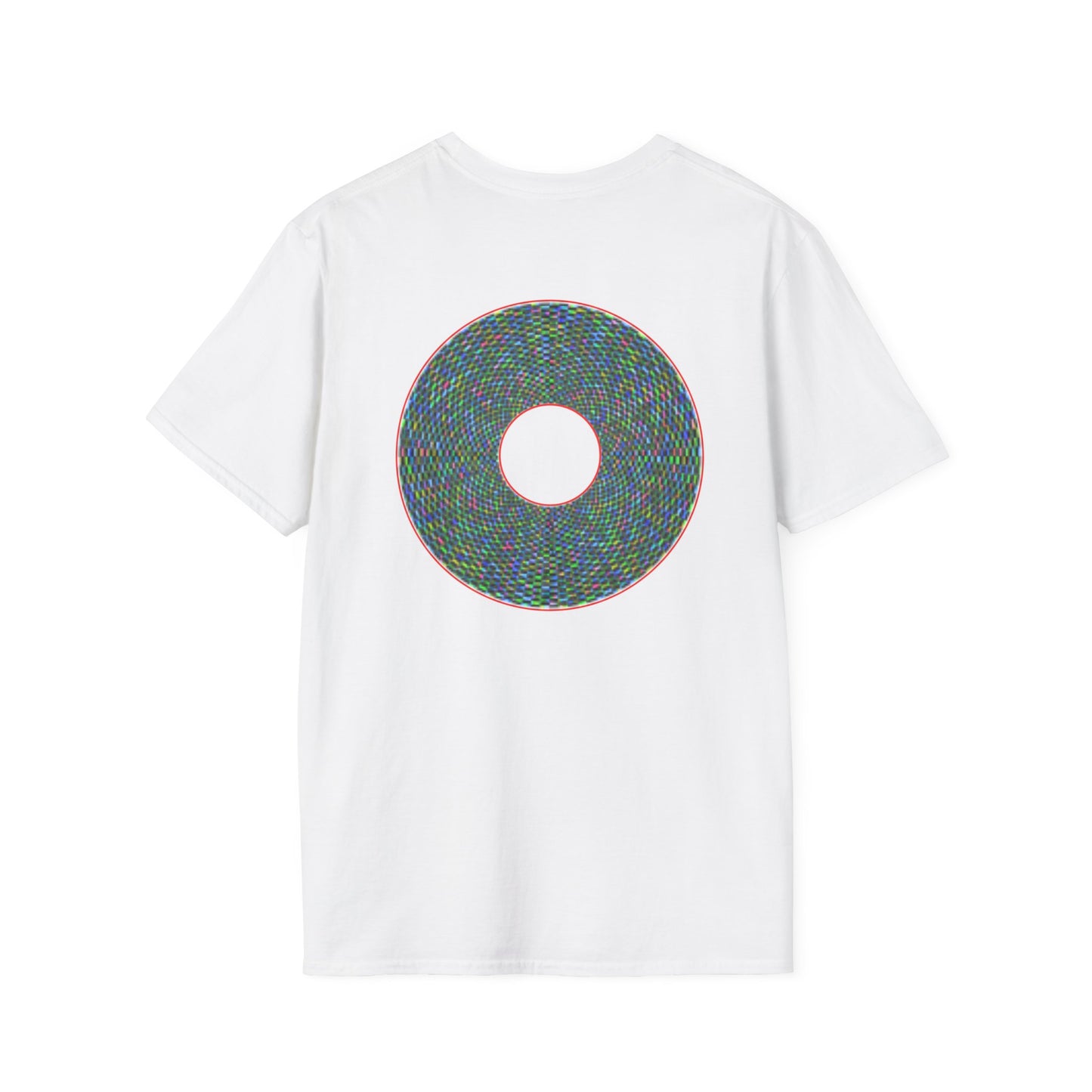 Donut Classic Donut Tee - Unisex Soft-Style - "The Pixilated Donut" - series 1.0 - multi-color donut