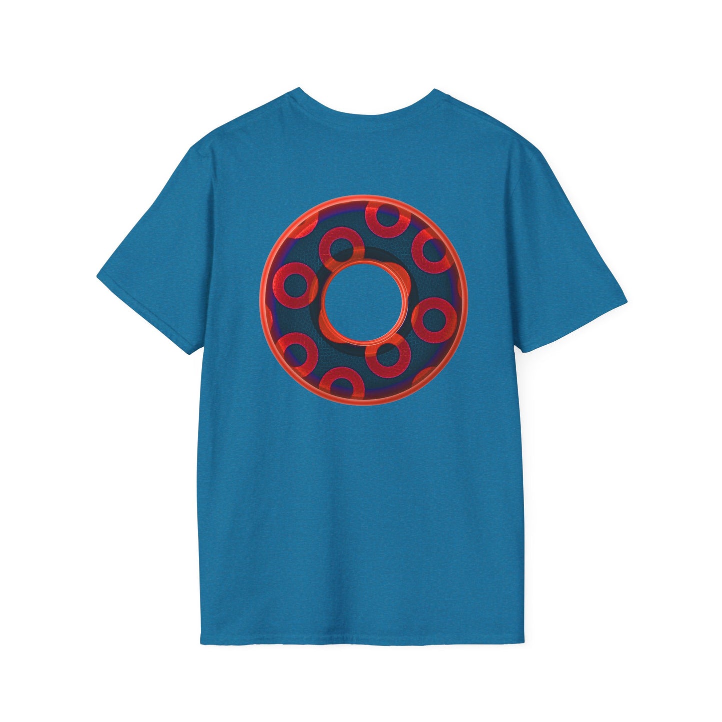 Plain Donuts/Unisex Soft-Style - "Plain Rustic Paradoxical Donuts" - red/navy blue donuts