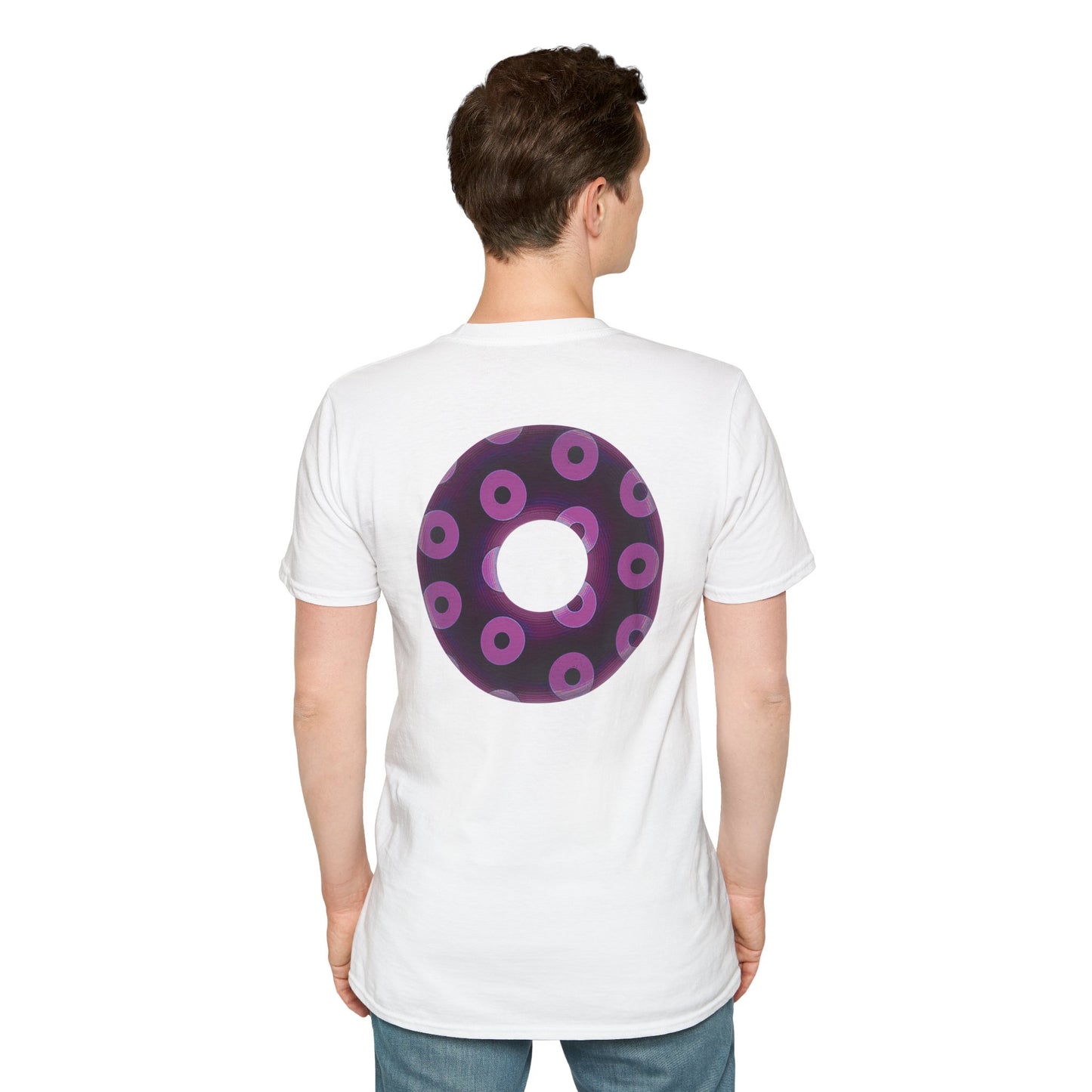 Plain Donuts/Unisex Soft-Style - "Plain Blimpy Paradoxical Donuts" - light purple/red violet donuts