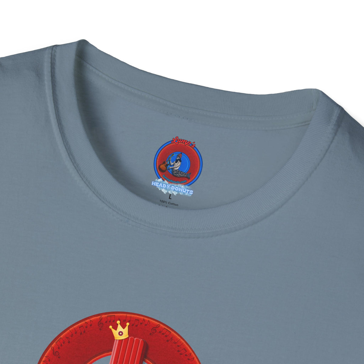Classic Donut Tee - Unisex Soft-Style - "Princely Wooked Cream in a Can - YEMSG Donut " - vivid red donut