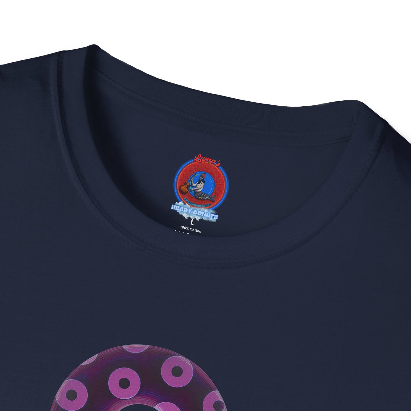 Plain Donuts/Unisex Soft-Style - "Plain Blimpy Paradoxical Donuts" - light purple/red violet donuts
