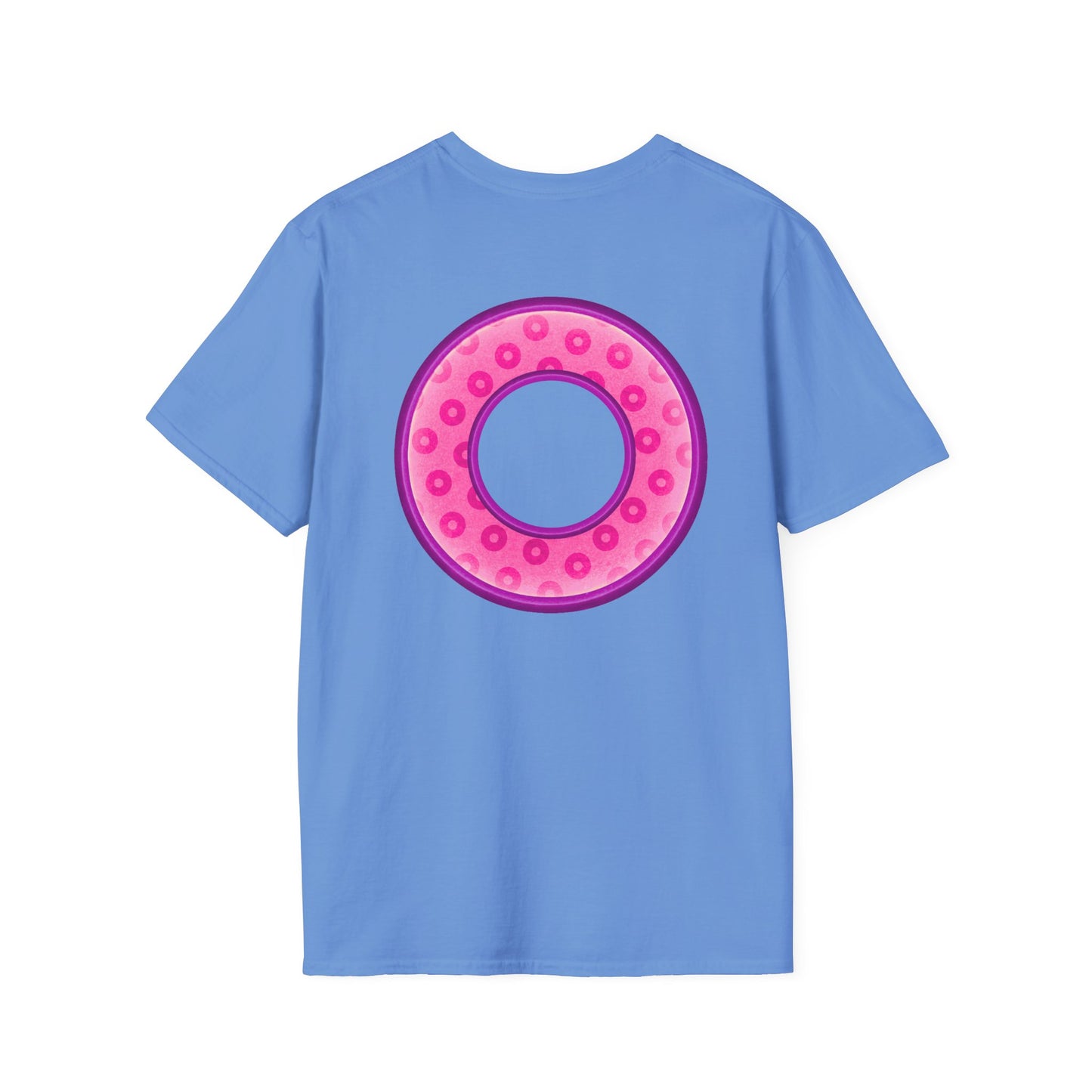 Plain Donuts/Unisex Soft-Style - "Plain Wide Mouthed Paradoxical Donuts" - pink/light purple donuts