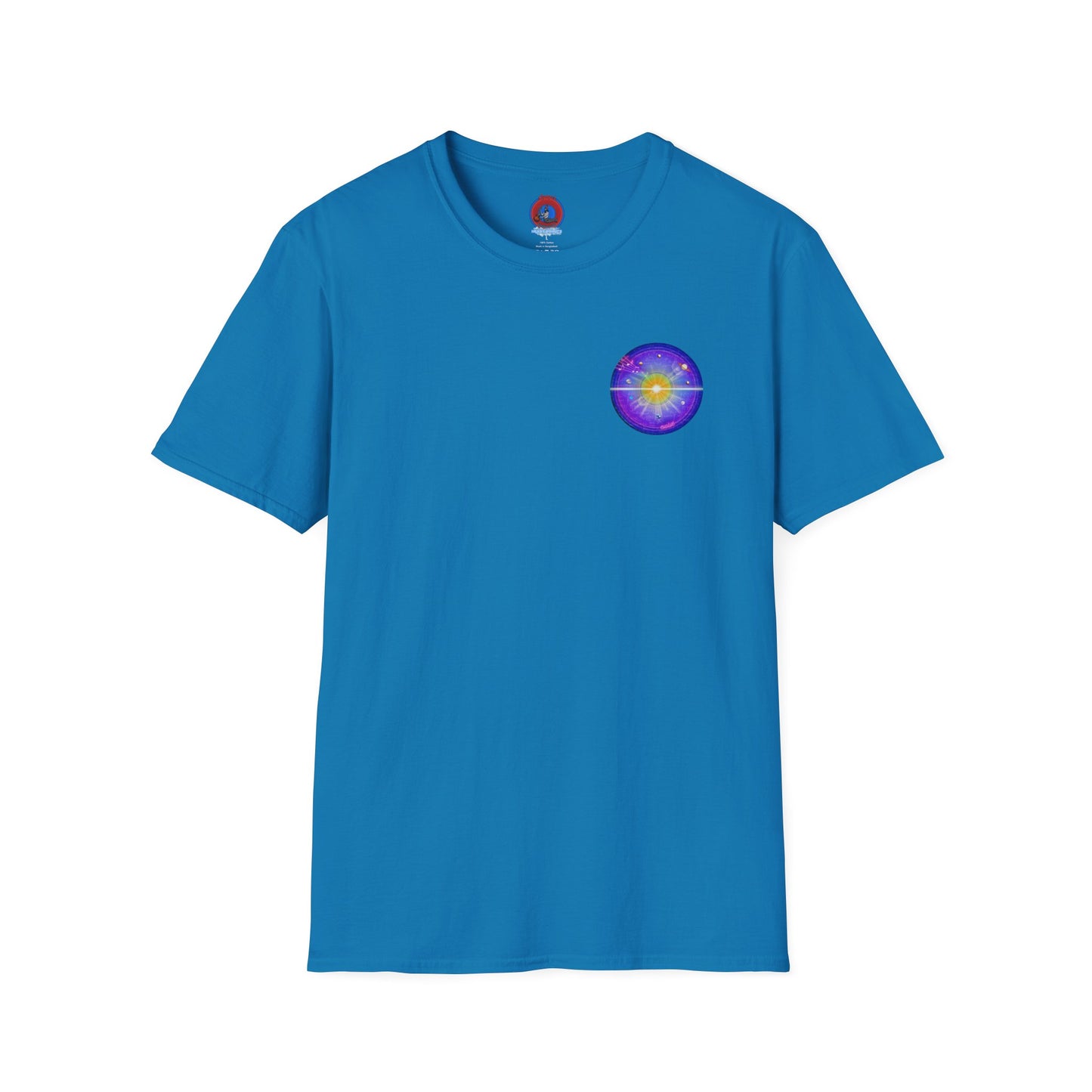 Classic Donut Tee - Unisex Soft-Style - "The Quite Profound Donut" - series 1.0  - blue/purple/magenta donut