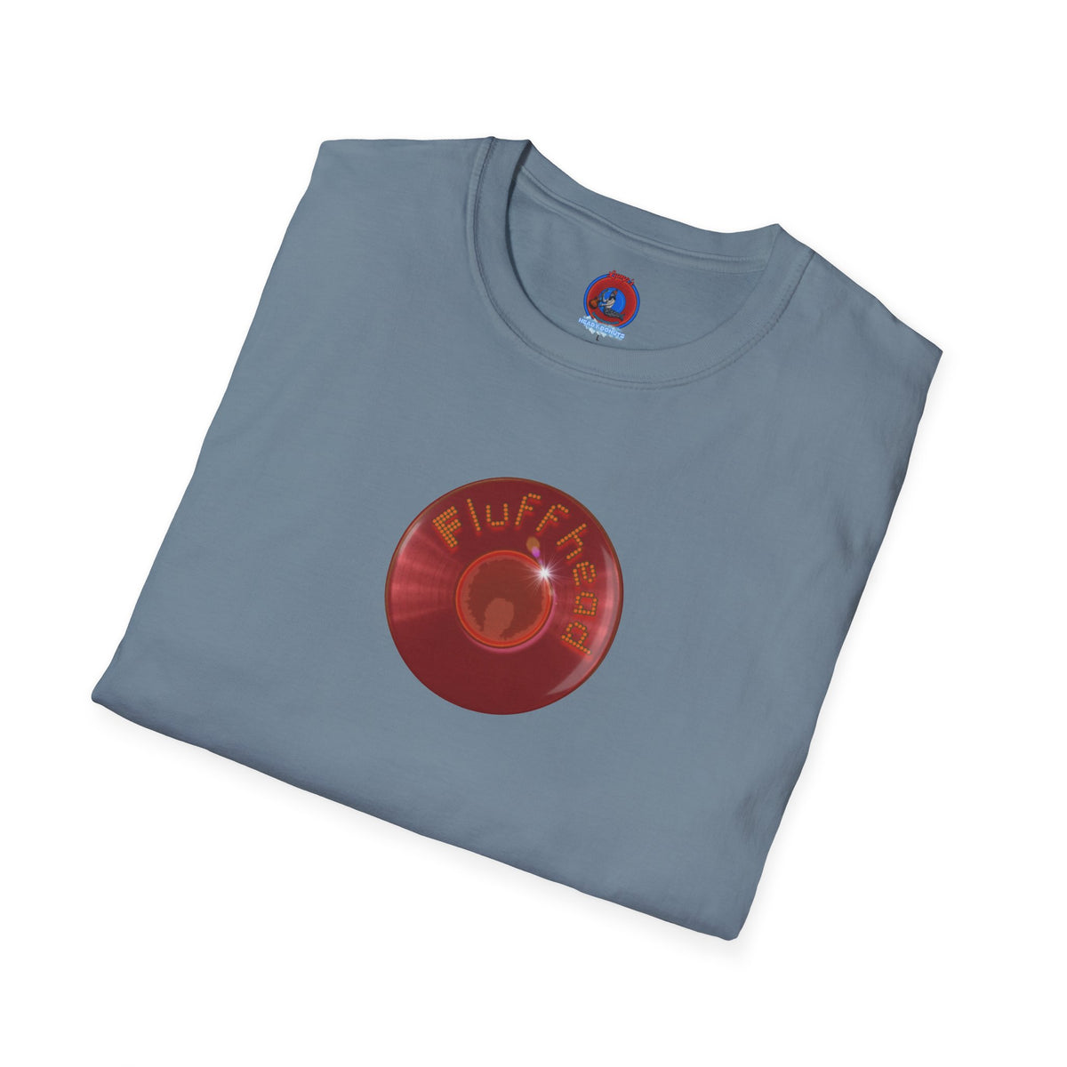 Classic Donut Tee - Unisex Soft-Style - "The Fluffernutter Donut" - series 1.0 - vivid dark red donut