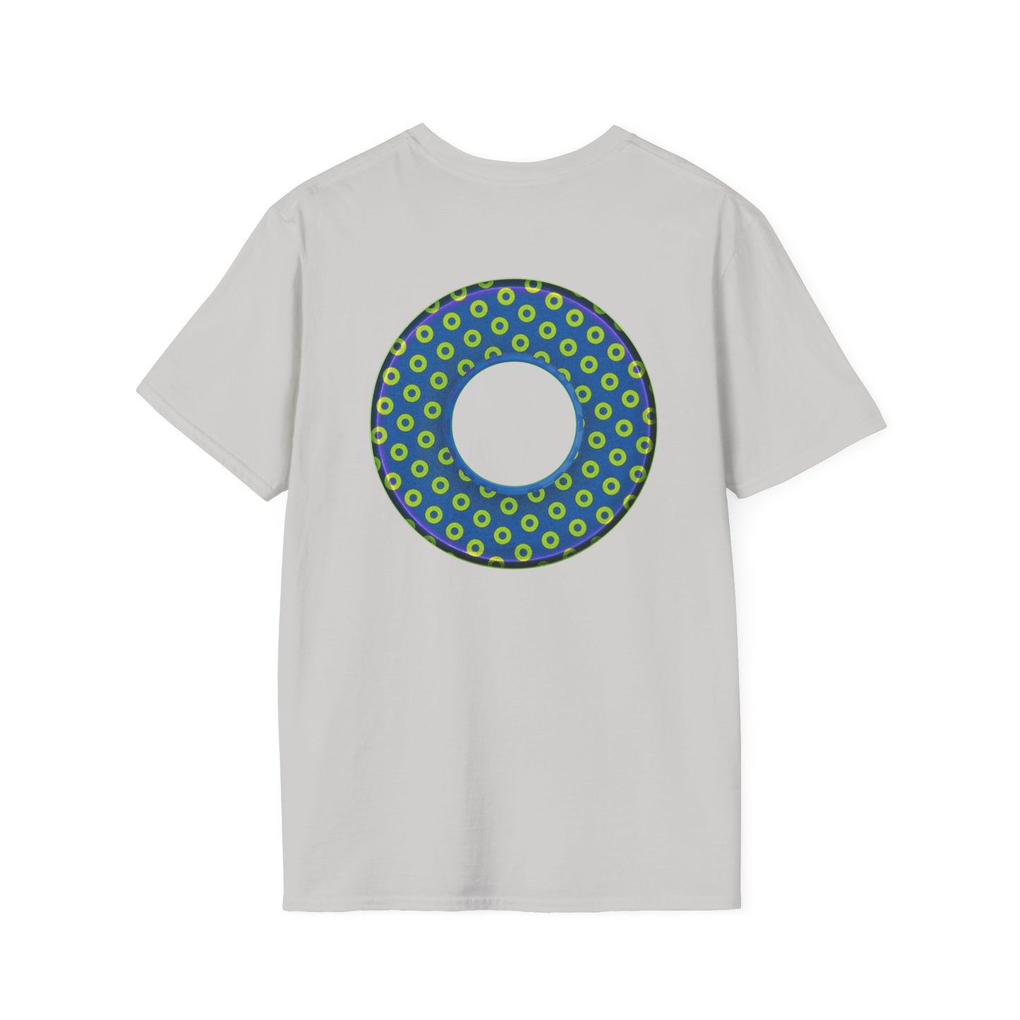 Plain Donuts/Unisex Soft-Style - "Plain Electric Paradoxical Donuts" - yellow/blue donuts