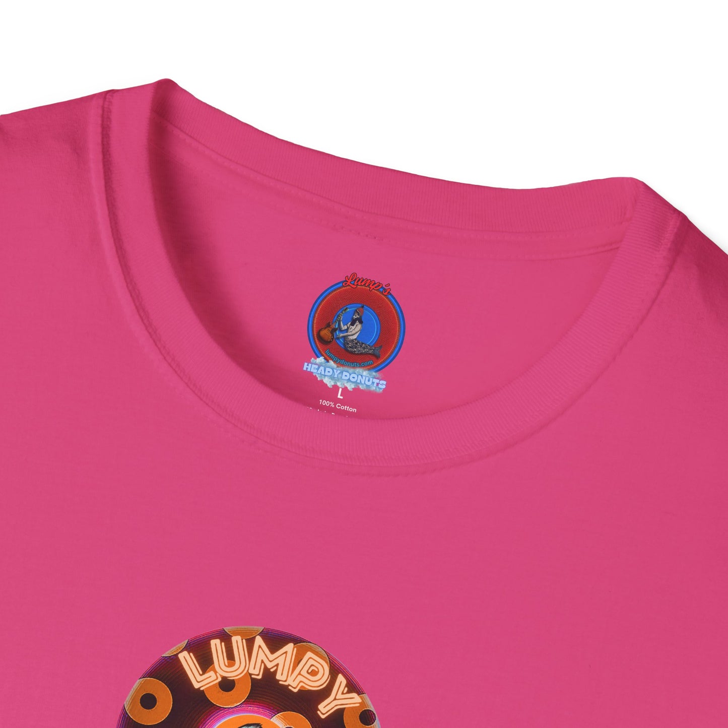 Coffee Traders Tee - Unisex Soft-Style - "Columbia House CDs " - paradoxical donut - 2 - logo front/coffee back