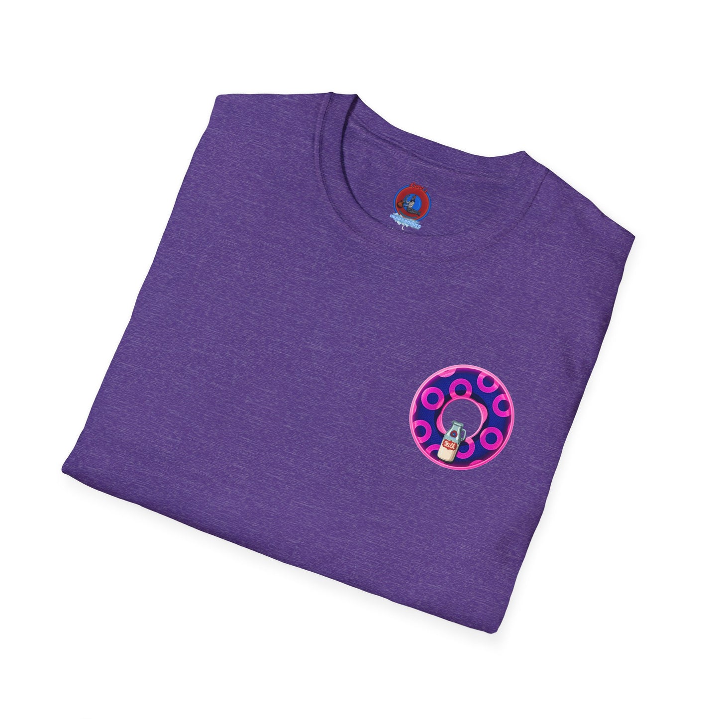 Classic Donut Tee - Unisex Soft-Style - "Wooked Cream - YEMSG Donut " -blue/pink rustic paradox donut - variant 5