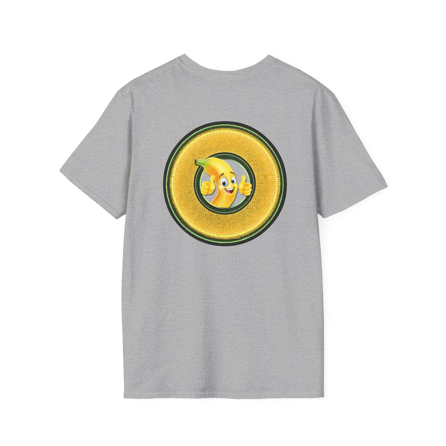 Classic Donut Tee - Unisex Soft-Style - "Dis sheet, it's bananas!" - series 1.0 - variant 5 - golden donut